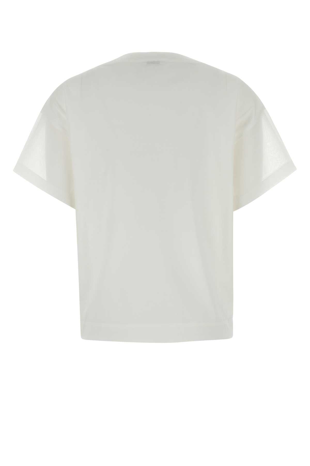 Brunello Cucinelli Women White Cotton T-Shirt BRUNELLO CUCINELLI