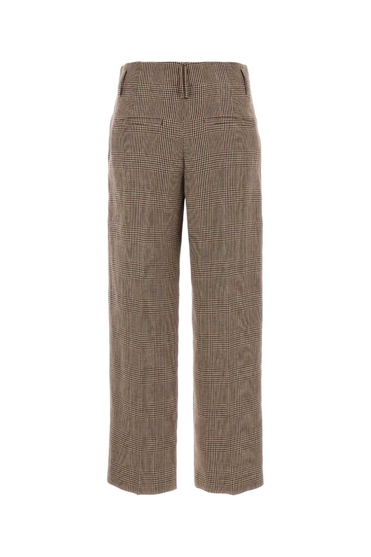 Brunello Cucinelli Women Embroidered Linen Pant BRUNELLO CUCINELLI