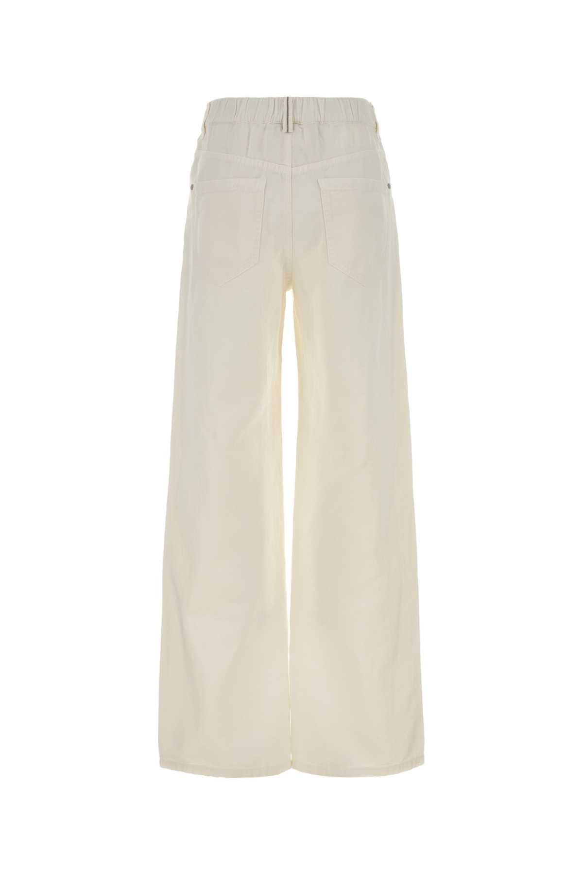 Brunello Cucinelli Women White Denim Jeans