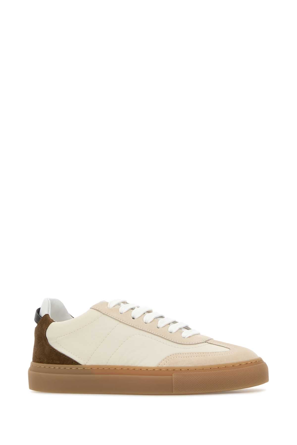 Brunello Cucinelli Women Multicolor Fabric And Suede Sneakers BRUNELLO CUCINELLI