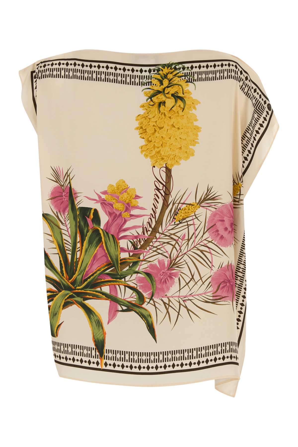 Blumarine Women Printed Twill Top BLUMARINE