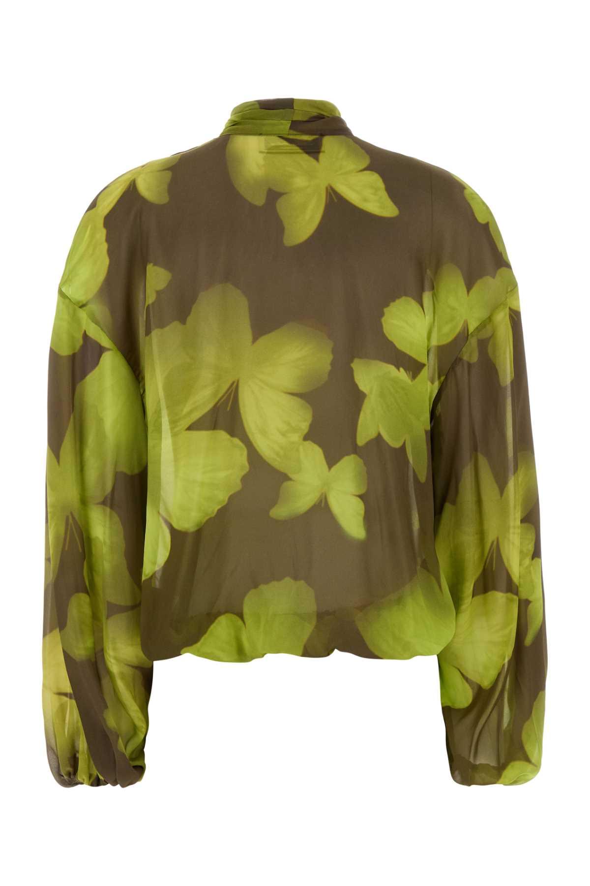 Blumarine Women Printed Georgette Blouse BLUMARINE