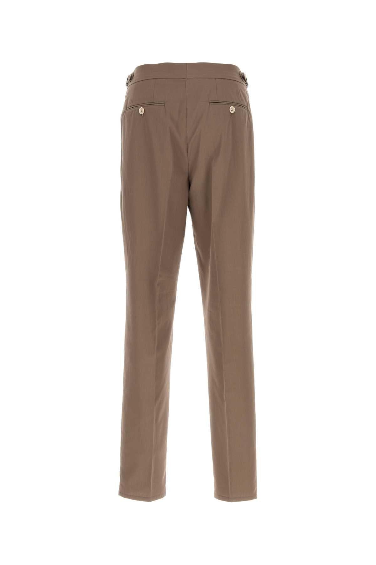 Brunello Cucinelli Men Brown Cotton Pant BRUNELLO CUCINELLI