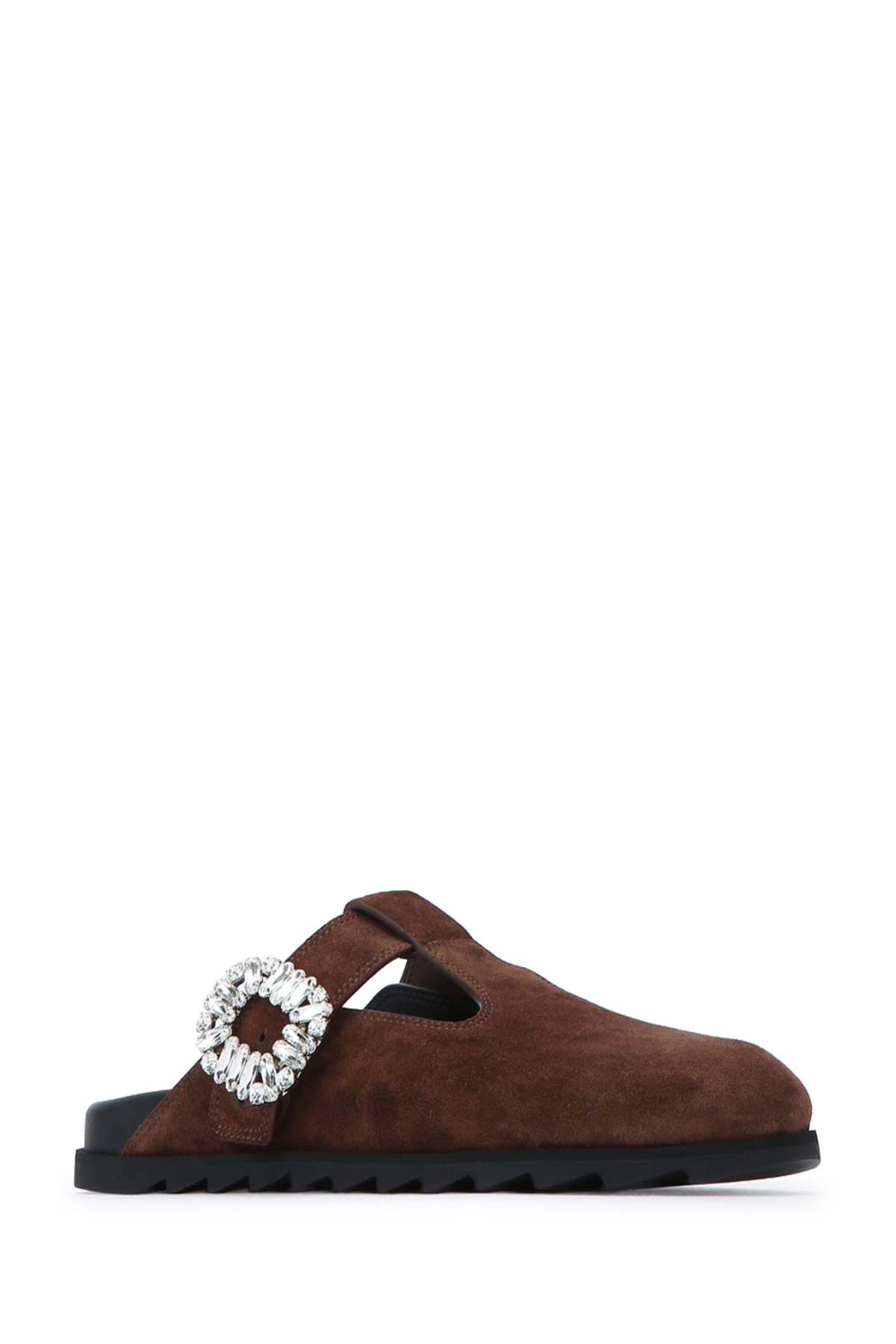 Roger Vivier Women Slidy Viv Closed T-Strap Mule ROGER VIVIER
