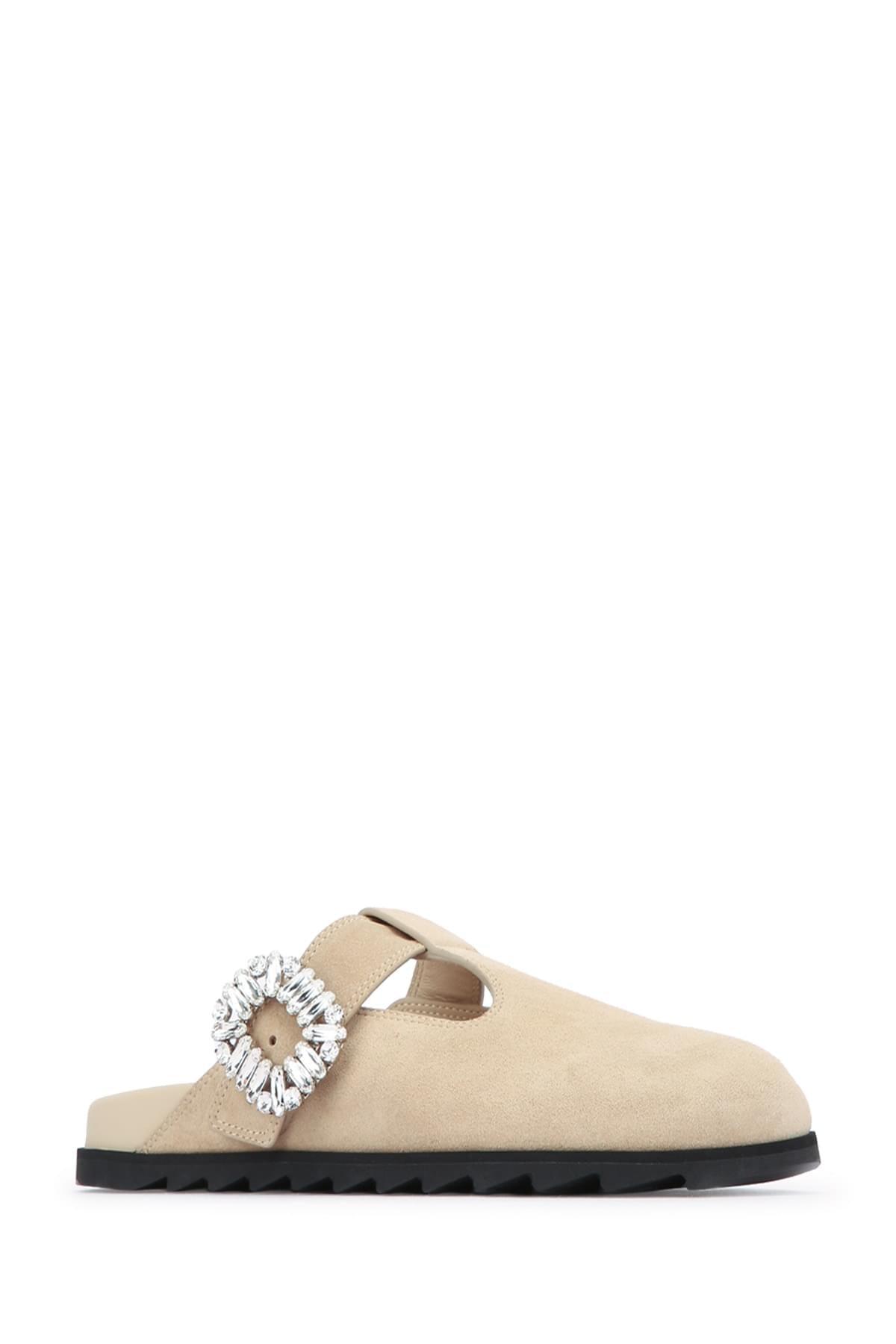 Roger Vivier Women Slidy Viv Closed T-Strap Mule ROGER VIVIER