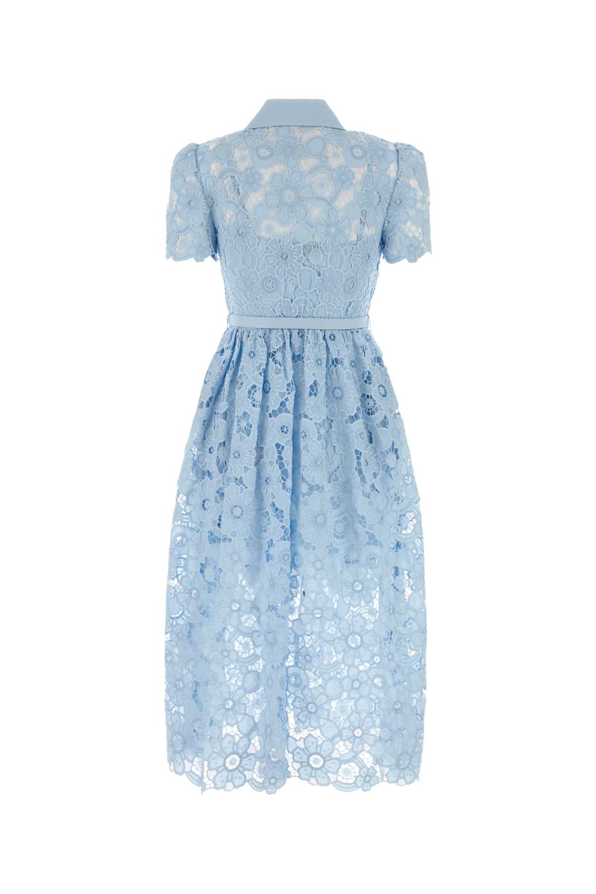 Self Portrait Women Light-Blue Lace Dress SELF-PORTRAIT