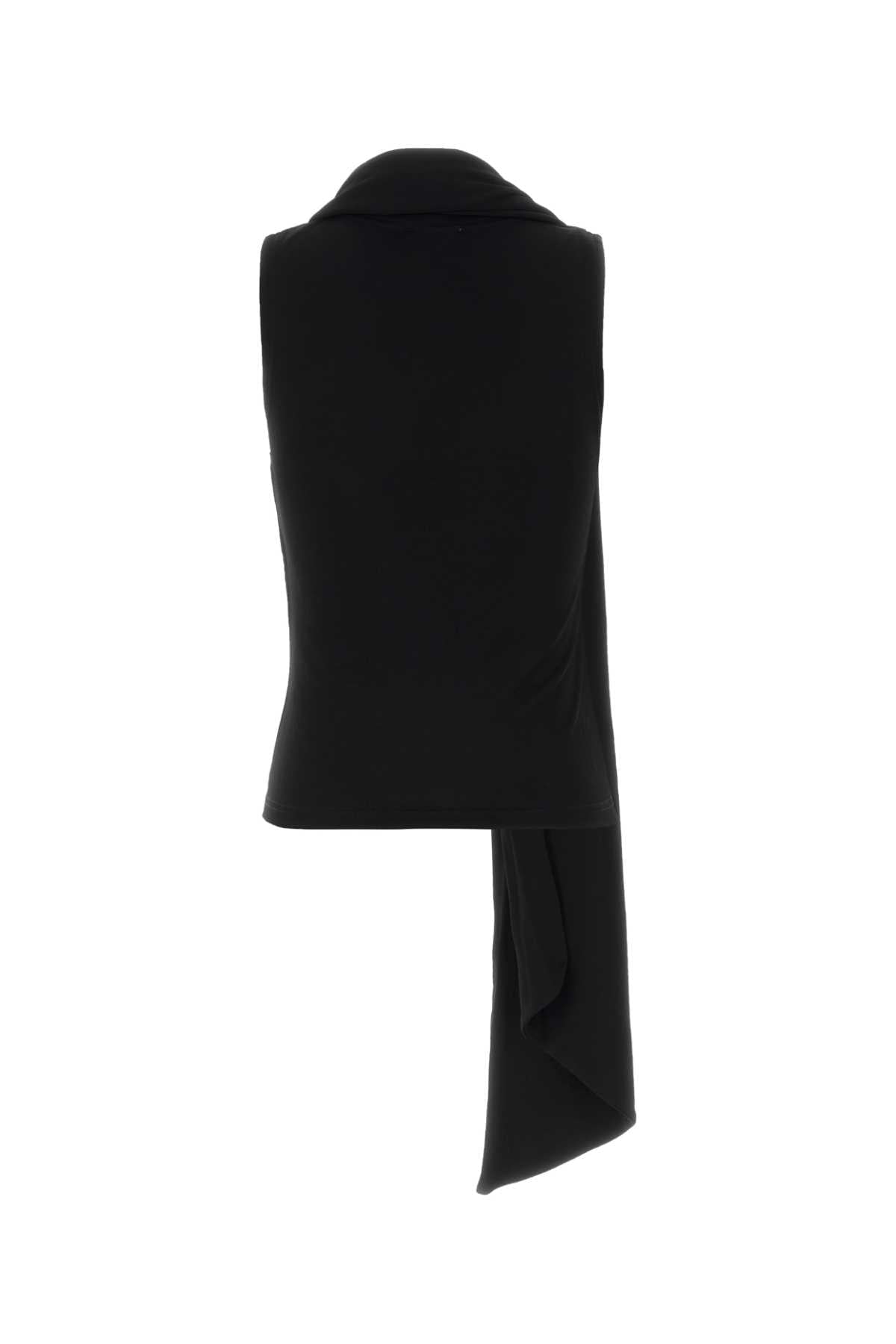 Ami Women Black Jersey Top AMI PARIS