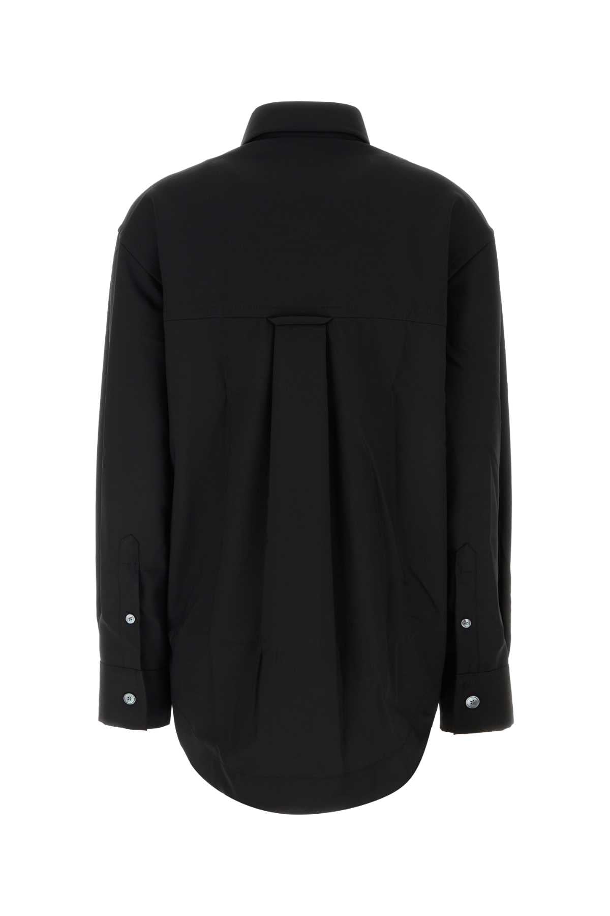 Ami Women Black Wool Oversize Shirt AMI PARIS