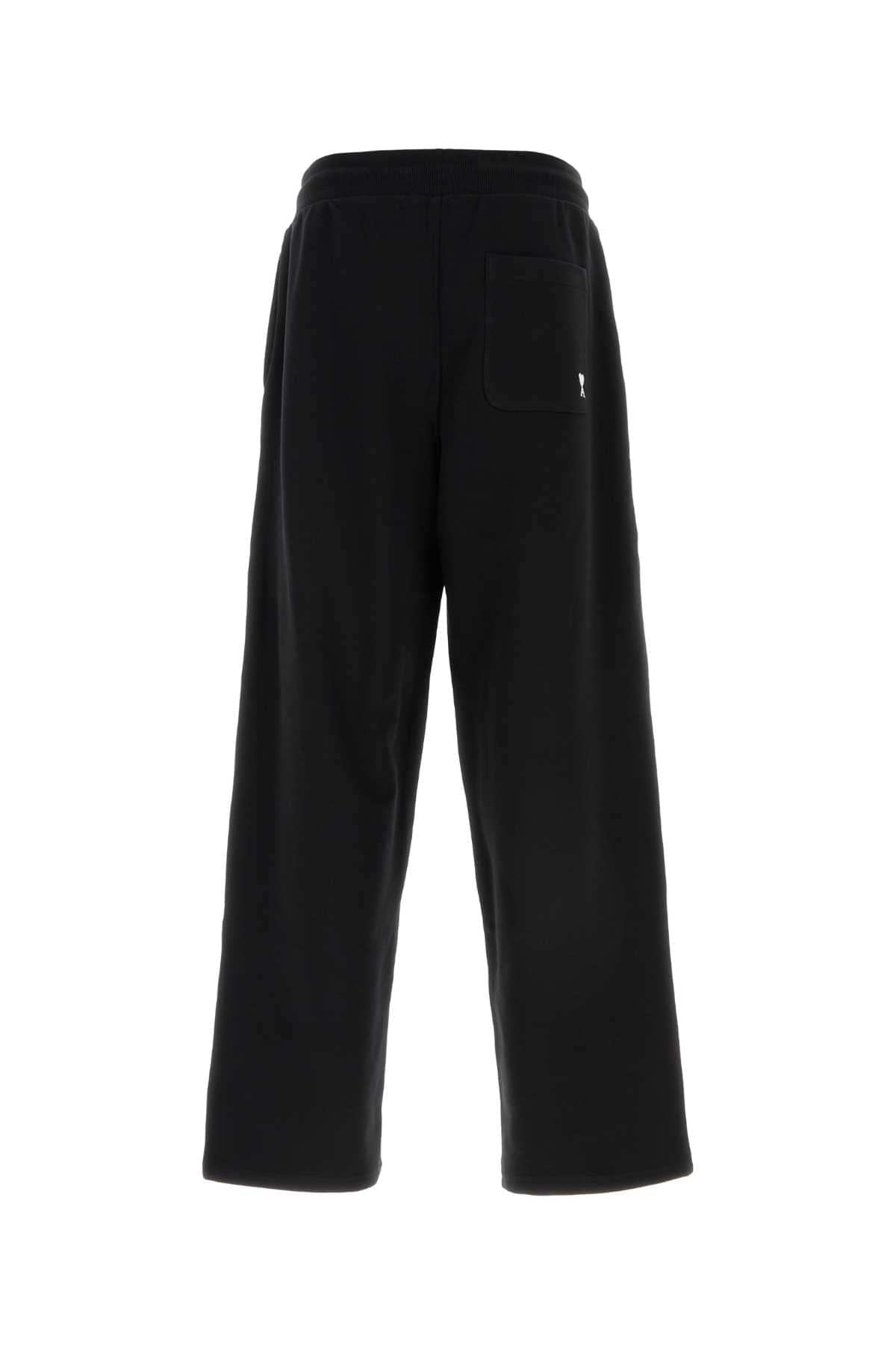 Ami Men Black Cotton Joggers AMI PARIS
