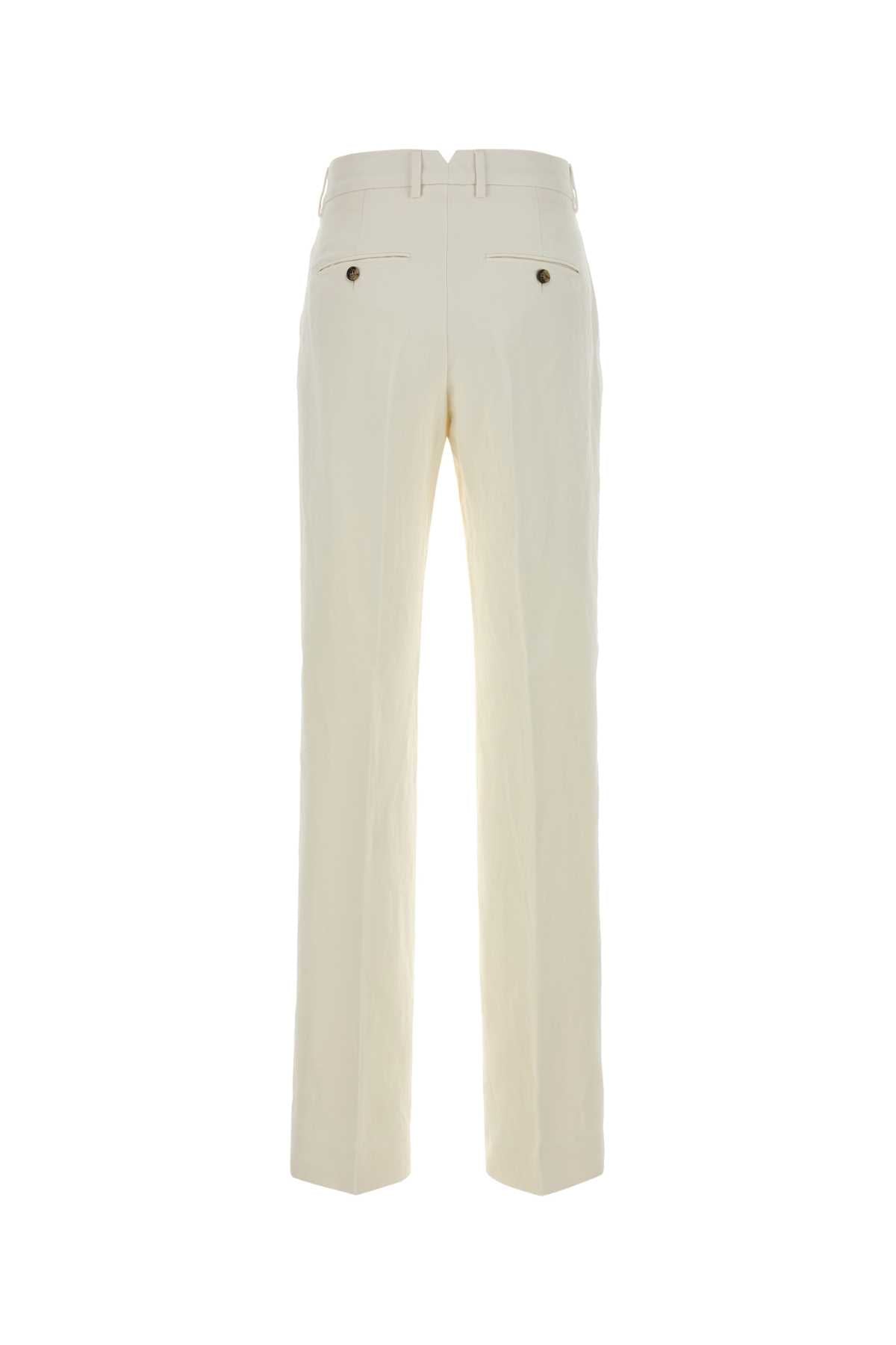 Ami Women White Viscose Blend Pant AMI PARIS