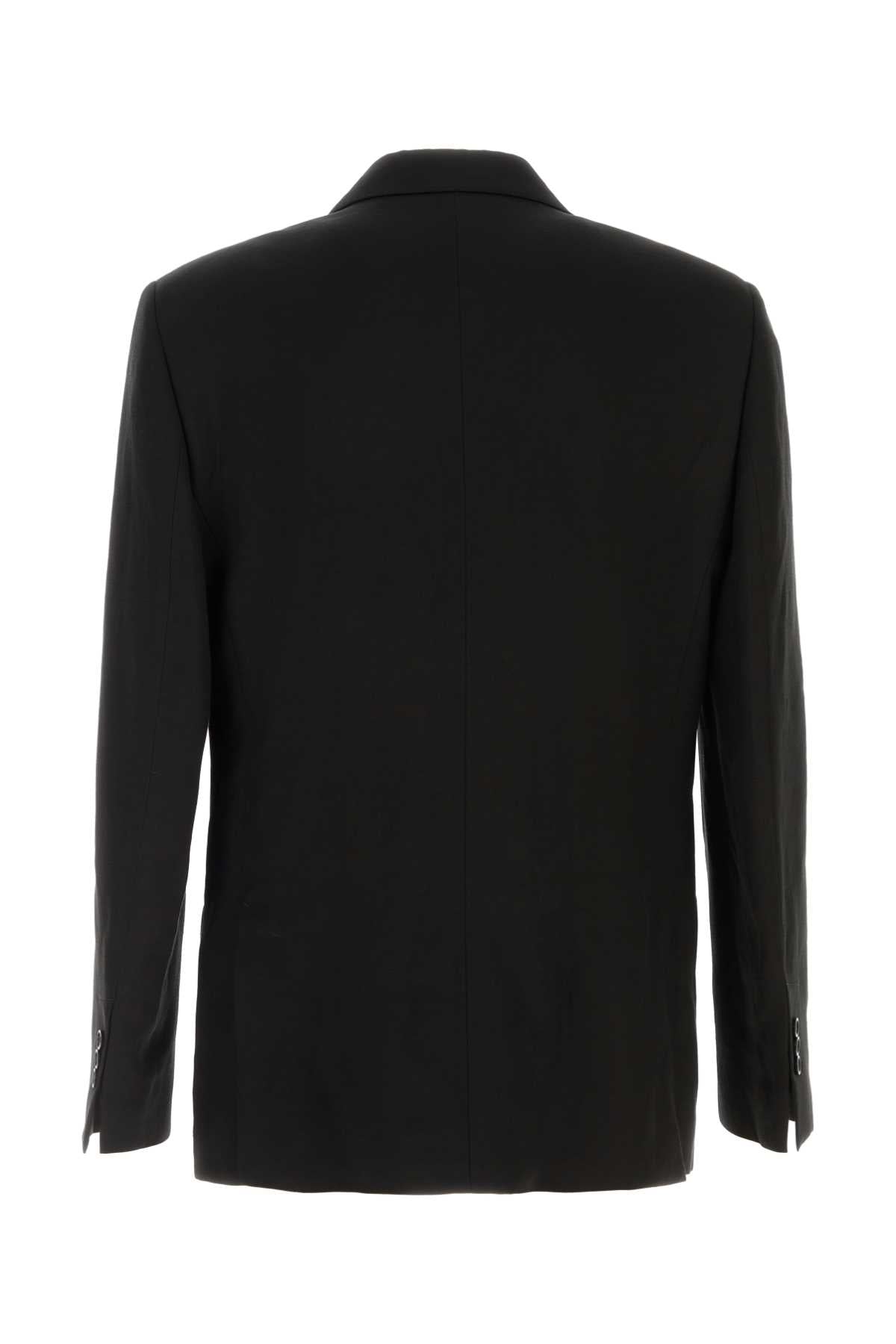 Ami Men Black Viscose Blend Blazer AMI PARIS
