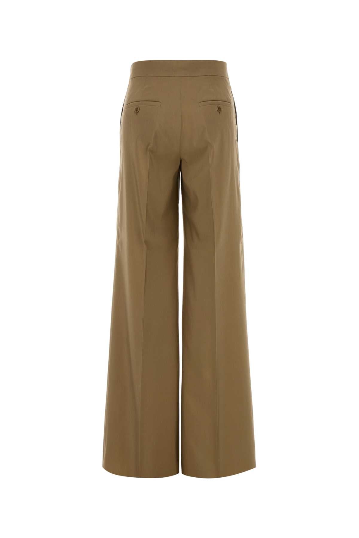 Max Mara Women Camel Wool Blend Wide-Leg Bronte Pant MAX MARA