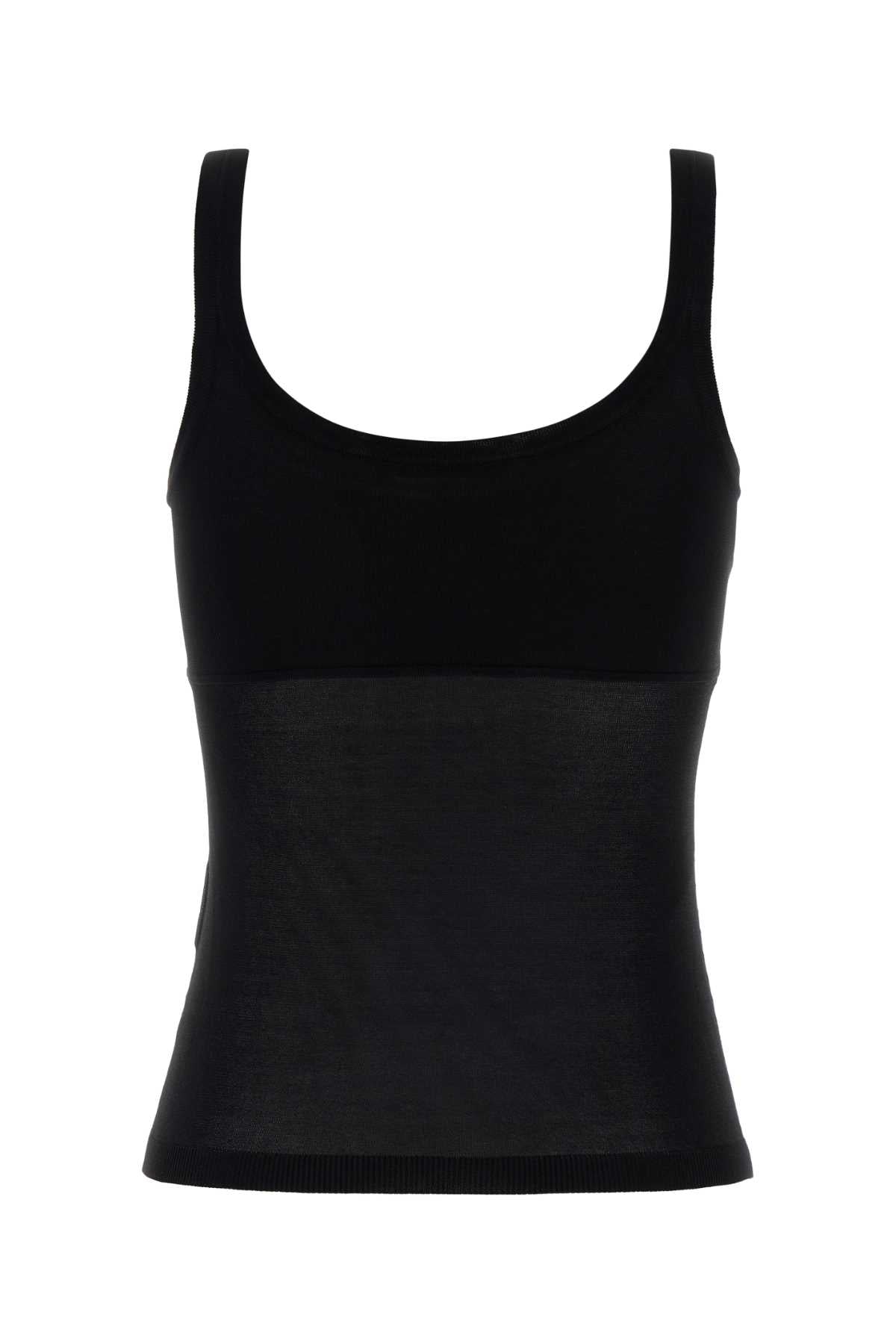 Max Mara Women Black Viscose Blend Biada Tank Top MAX MARA