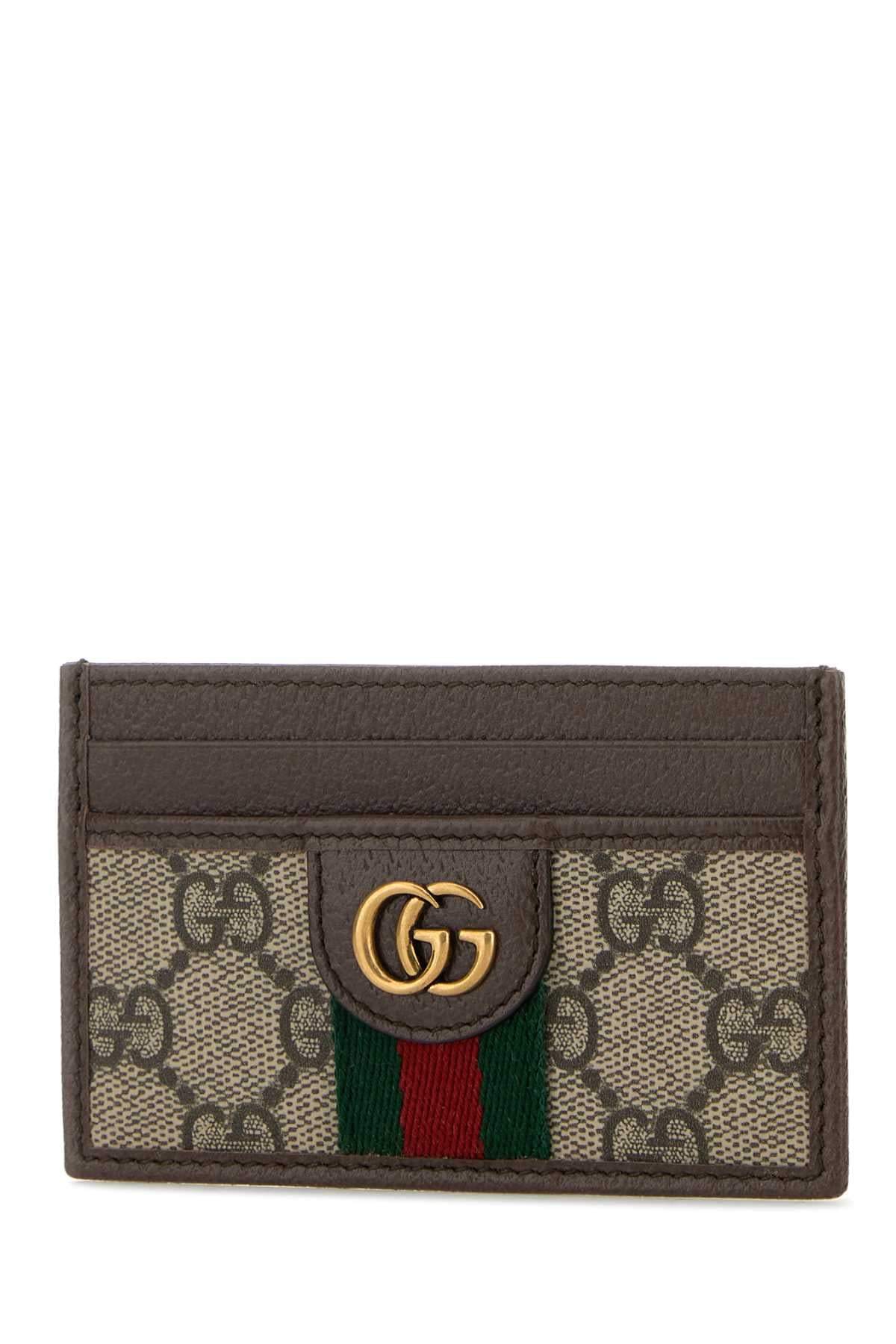 Gucci Men Printed Canvas Card Holder GUCCI