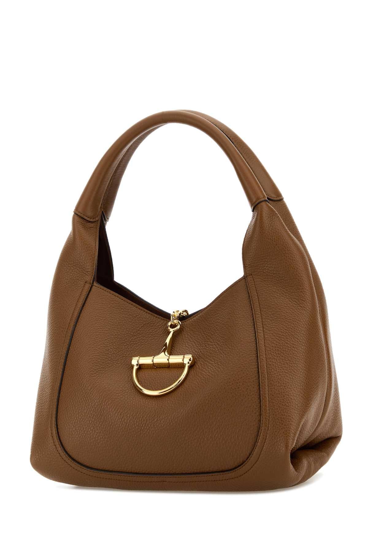 Gucci Women Caramel Leather Shoulder Bag GUCCI