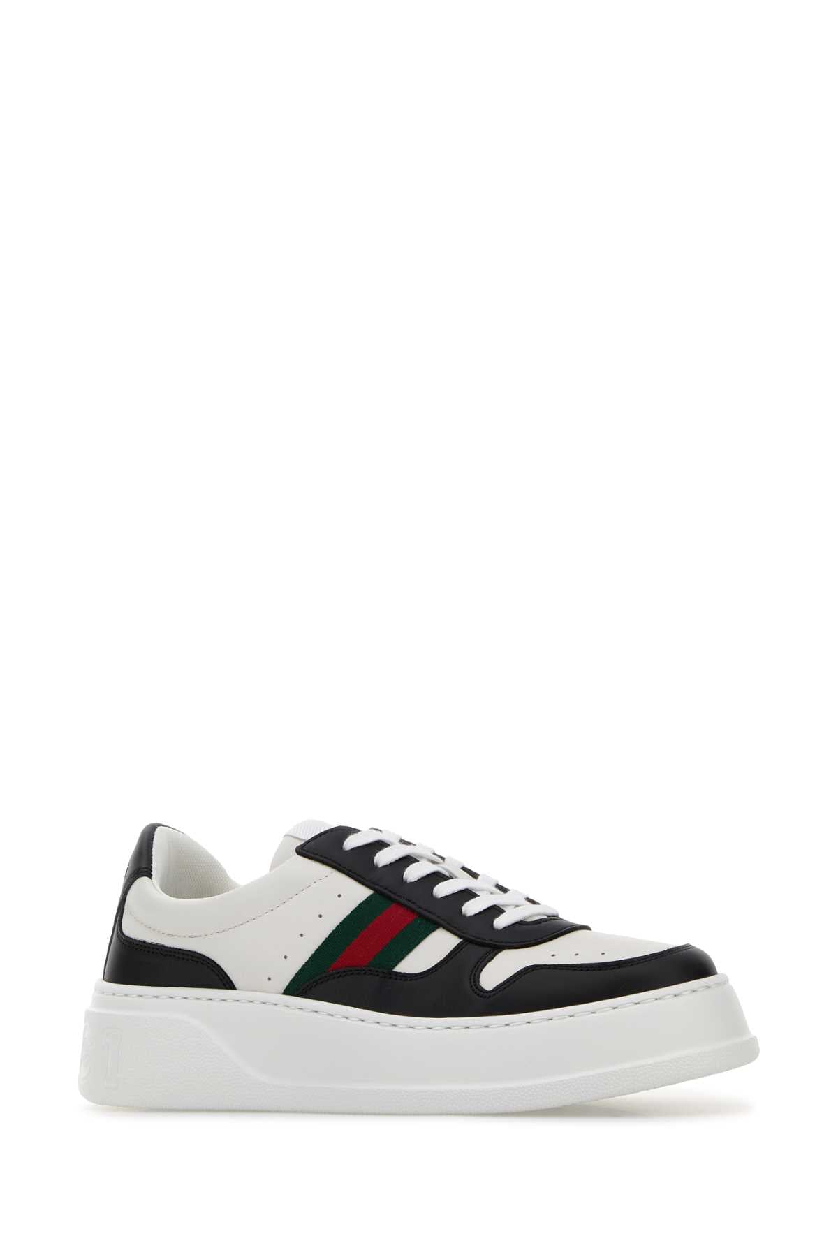 Gucci Women Two-Tone Leather Sneakers GUCCI