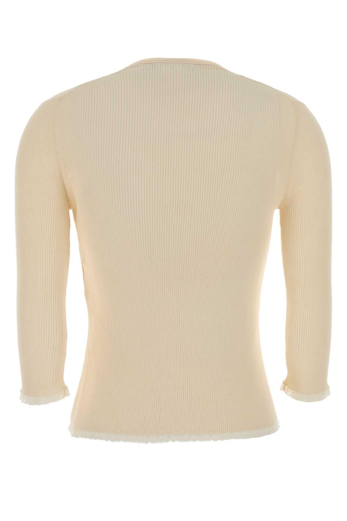 Gucci Women Cream Cotton Cardigan GUCCI