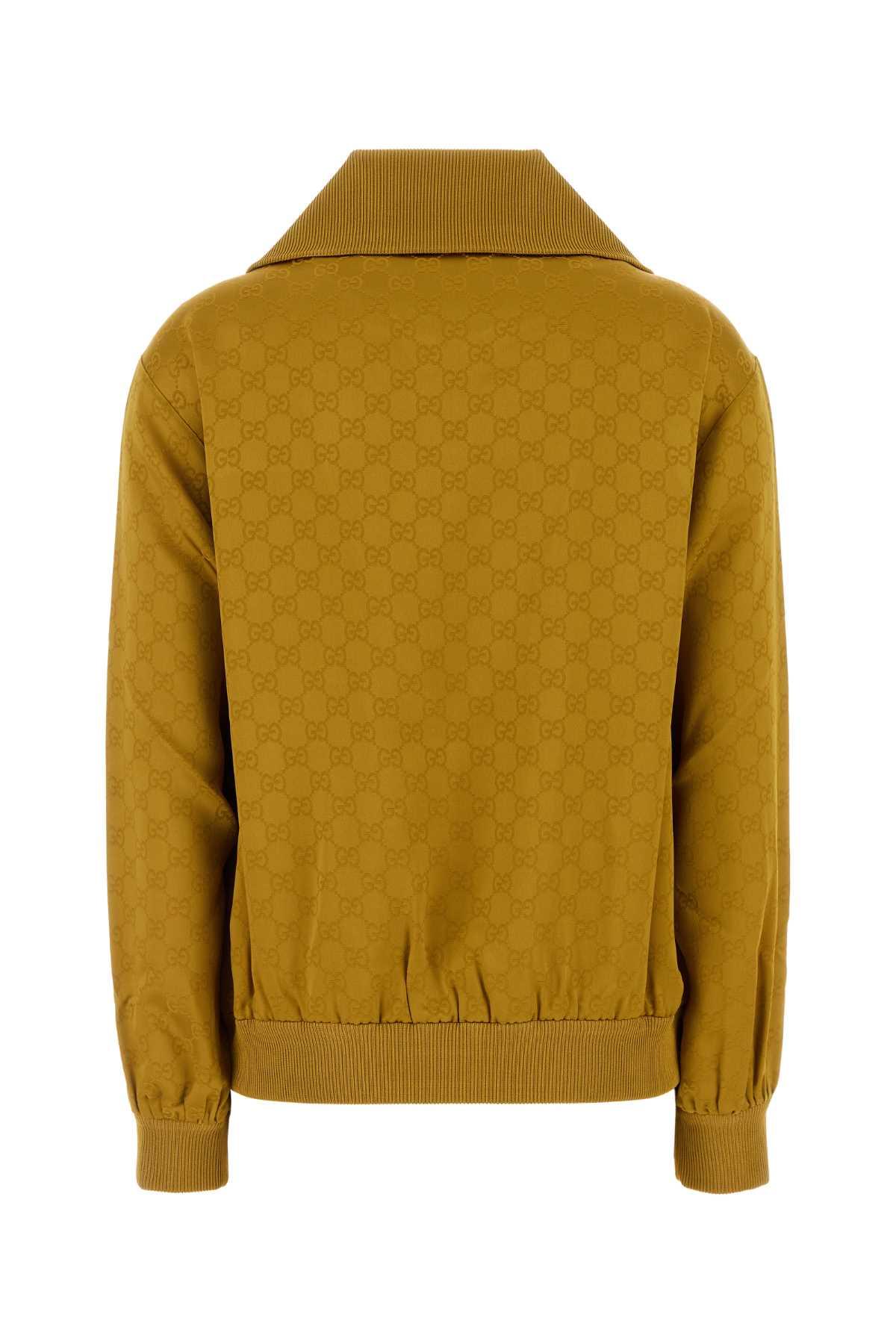 Gucci Women Mustard Viscose Blend Polo Shirt GUCCI