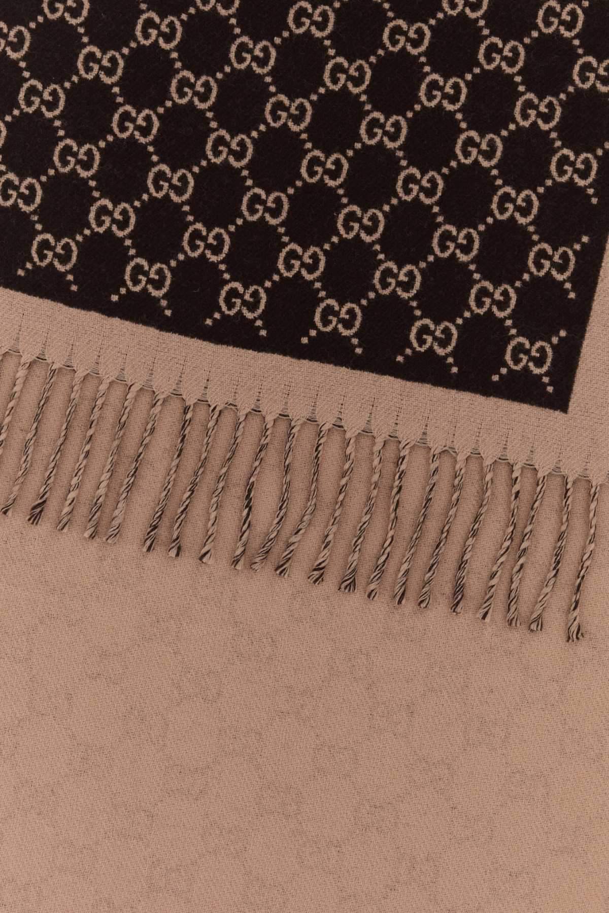 Gucci Women Embroidered Wool Scarf GUCCI