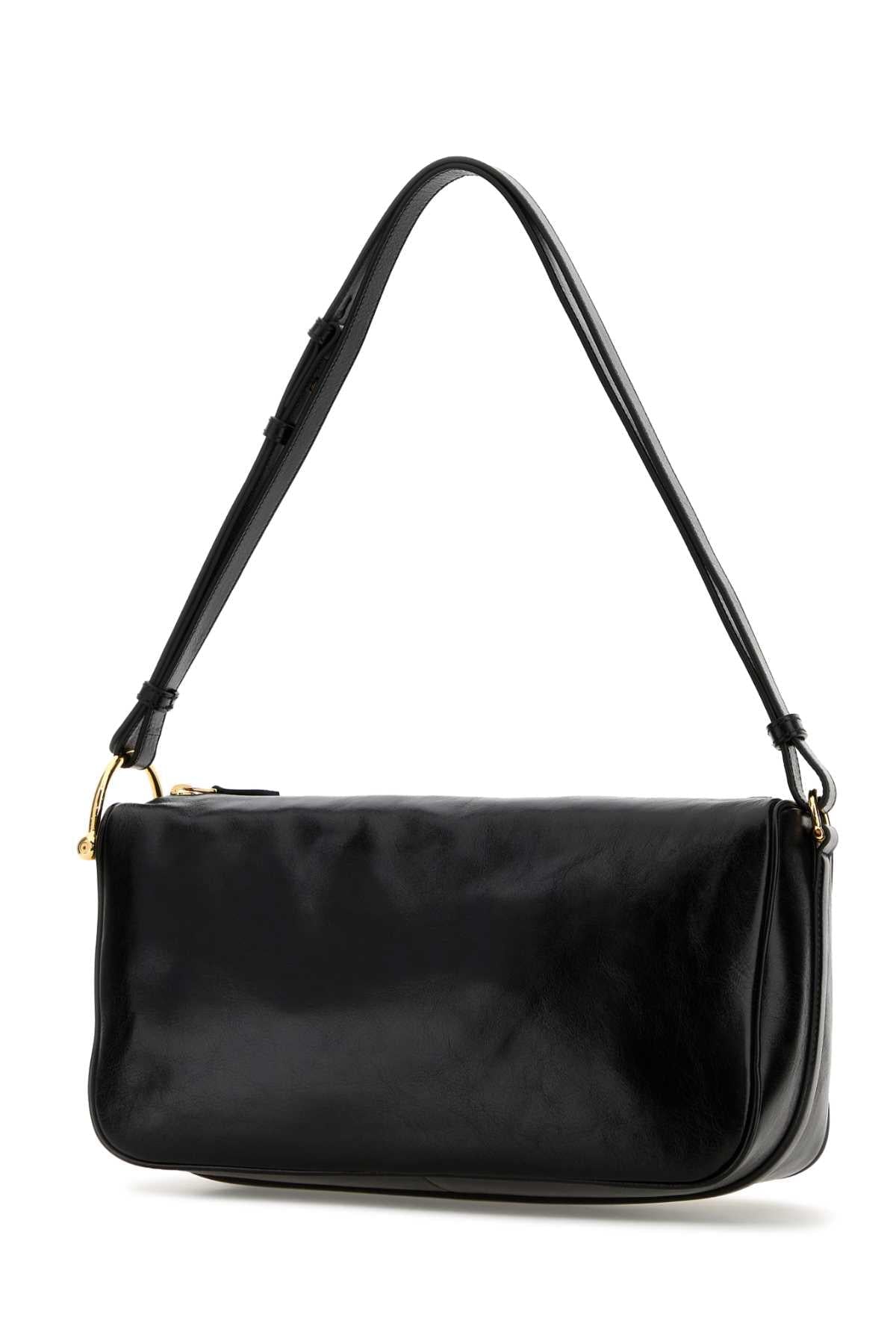 Gucci Women Black Leather Shoulder Bag GUCCI