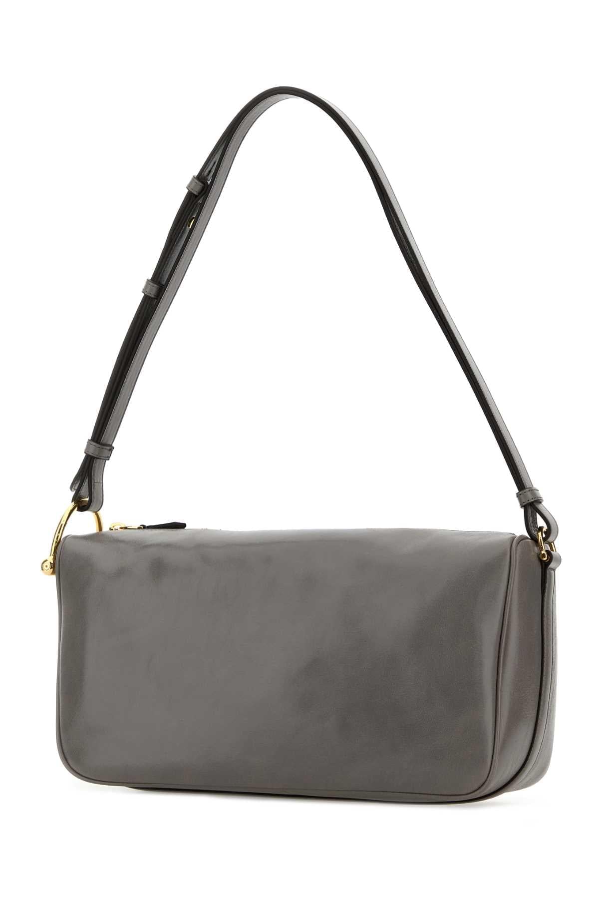 Gucci Women Grey Leather Shoulder Bag GUCCI