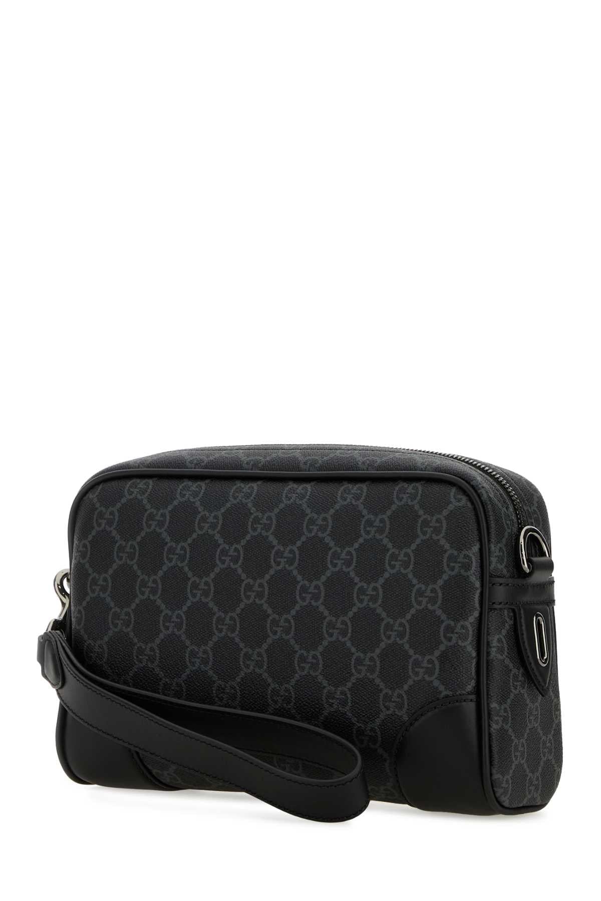 Gucci Men Printed Canvas Small Gg Emblem Crossbody Bag GUCCI