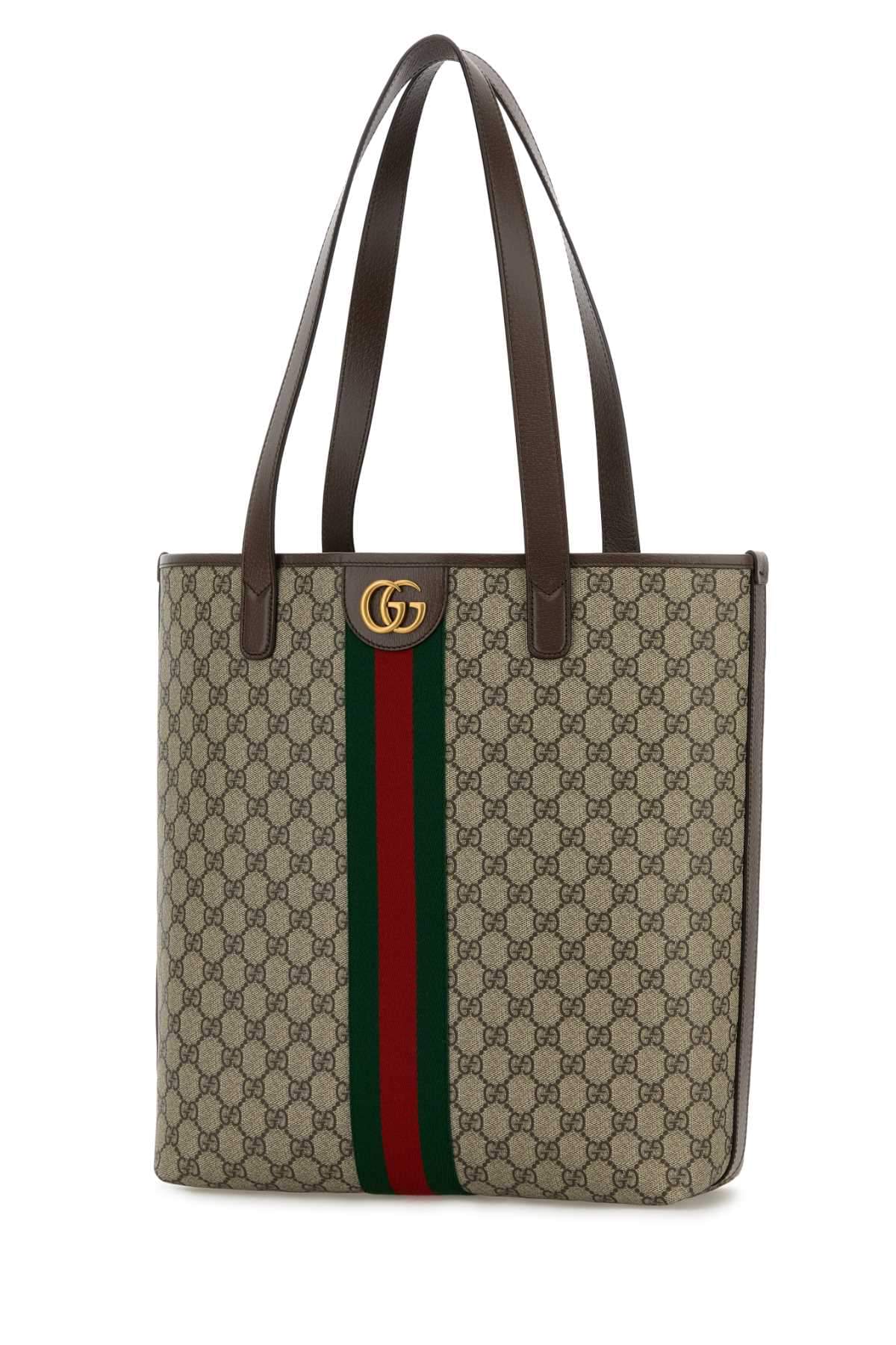 Gucci Men Printed Canvas Medium Ophidia Shopping Bag GUCCI