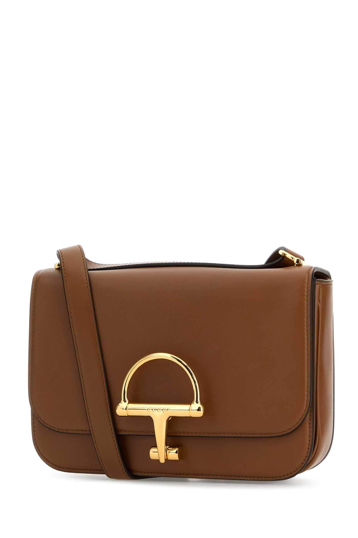 Gucci Women Caramel Leather Small Gucci Siena Shoulder Bag GUCCI