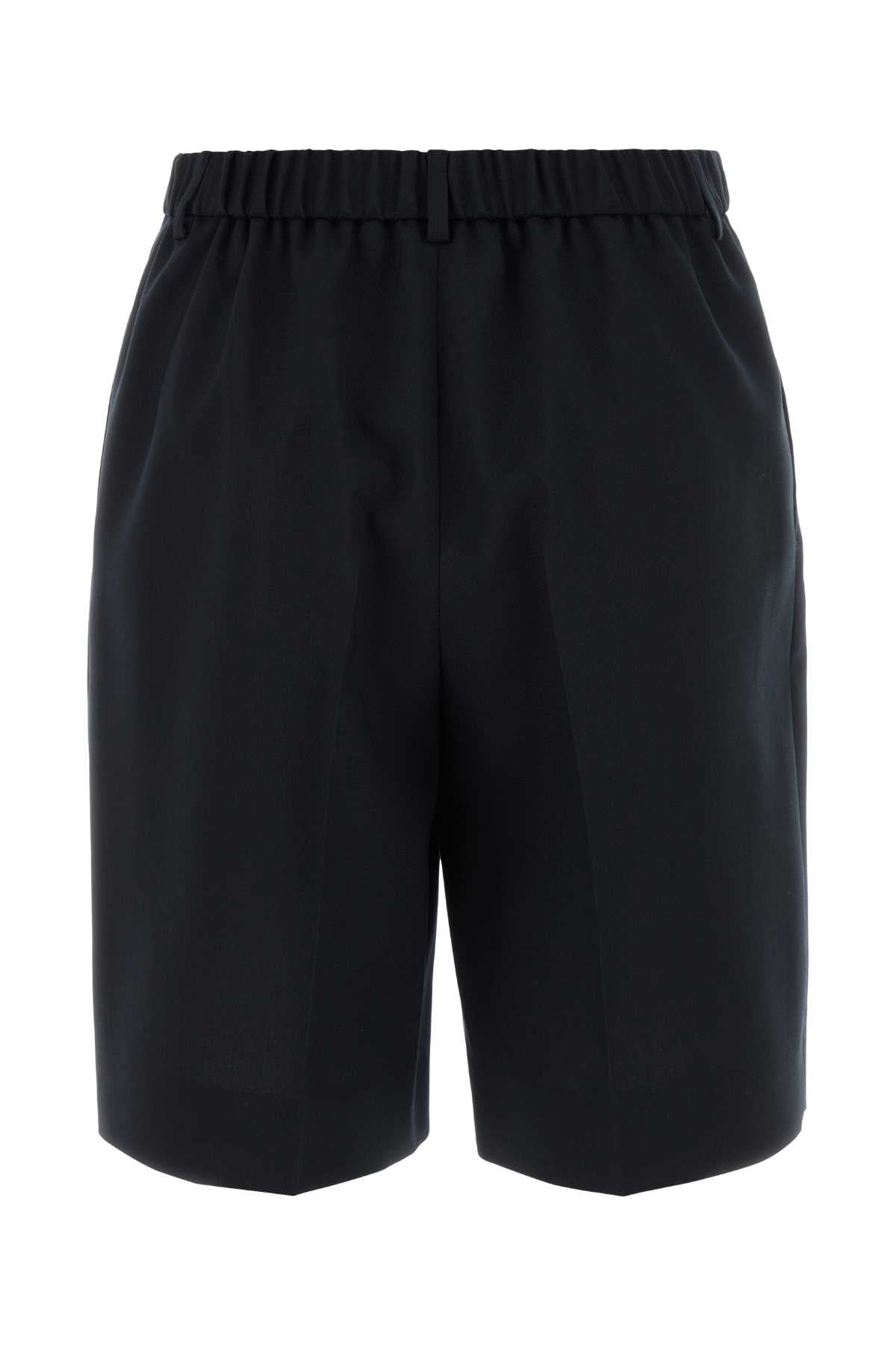 Gucci Women Dark Blue Wool Shorts GUCCI