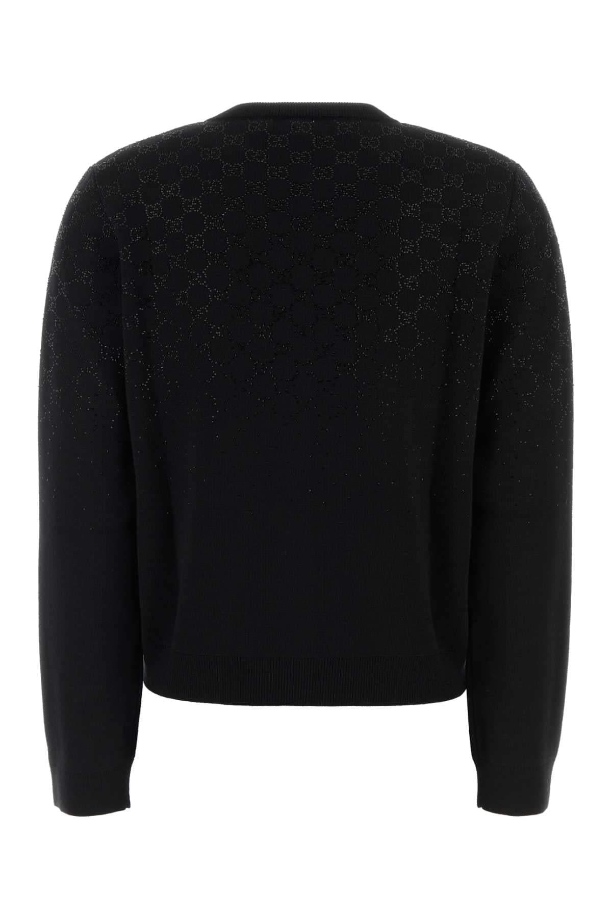 Gucci Women Black Wool Blend Cardigan GUCCI