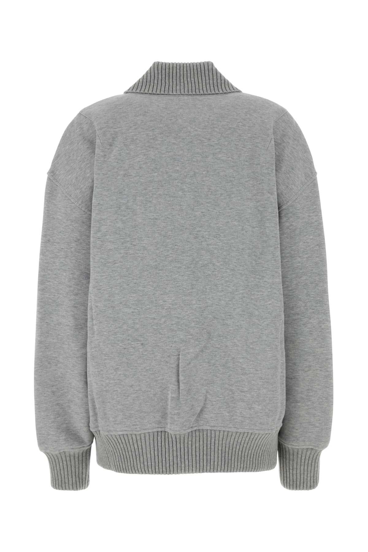 Gucci Women Grey Cotton Blend Bomber Jacket GUCCI