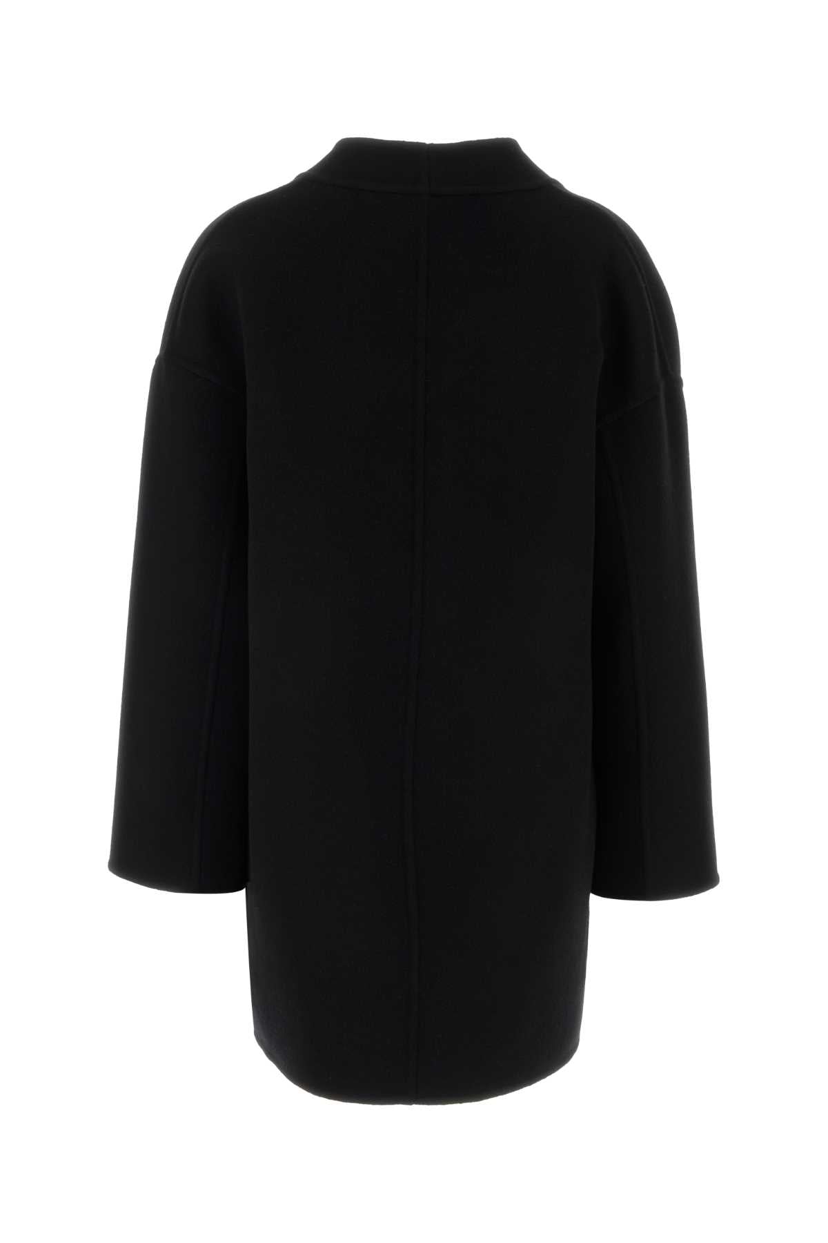 Gucci Women Black Wool Blend Reversible Coat GUCCI