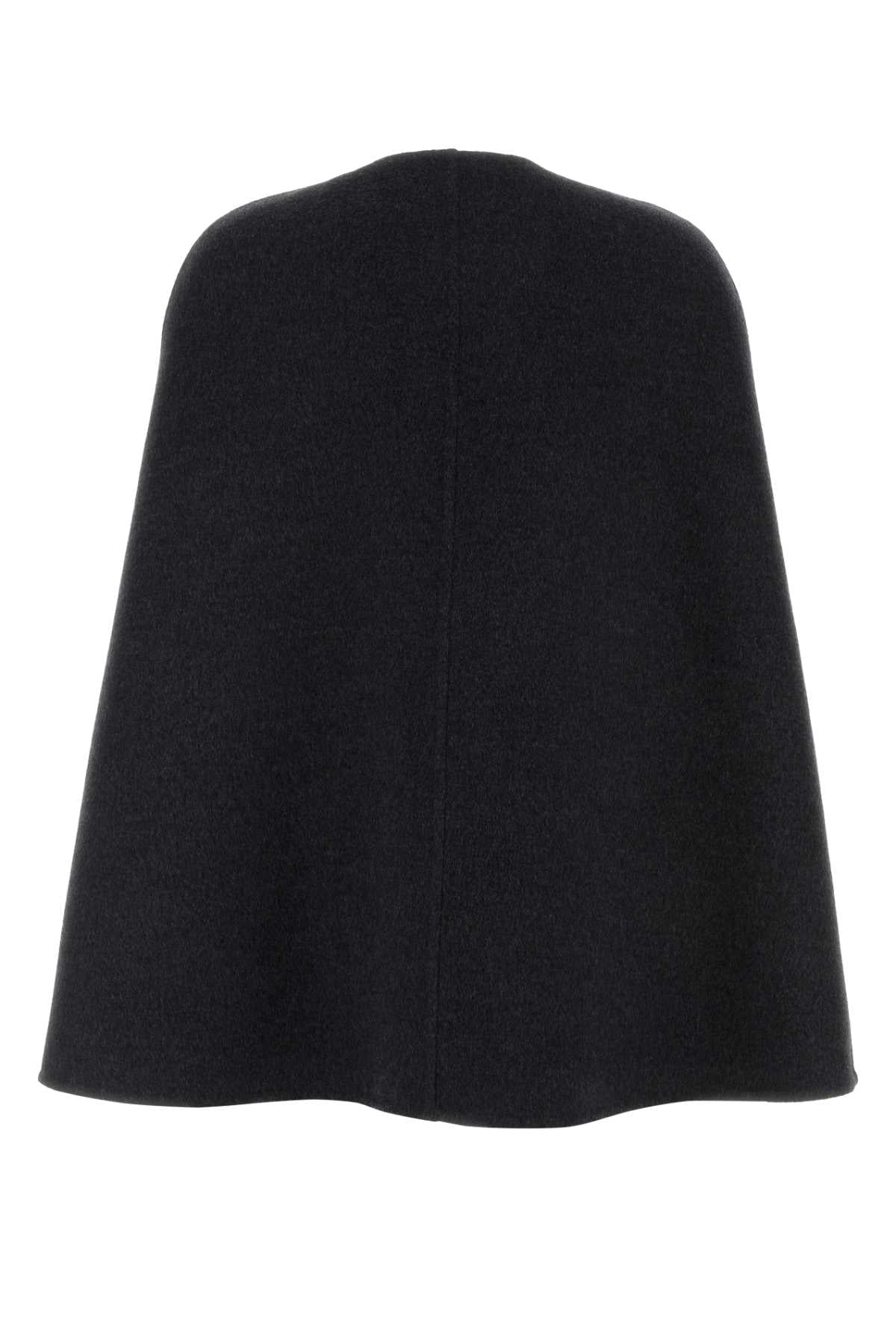 Gucci Women Charcoal Wool Blend Cape GUCCI