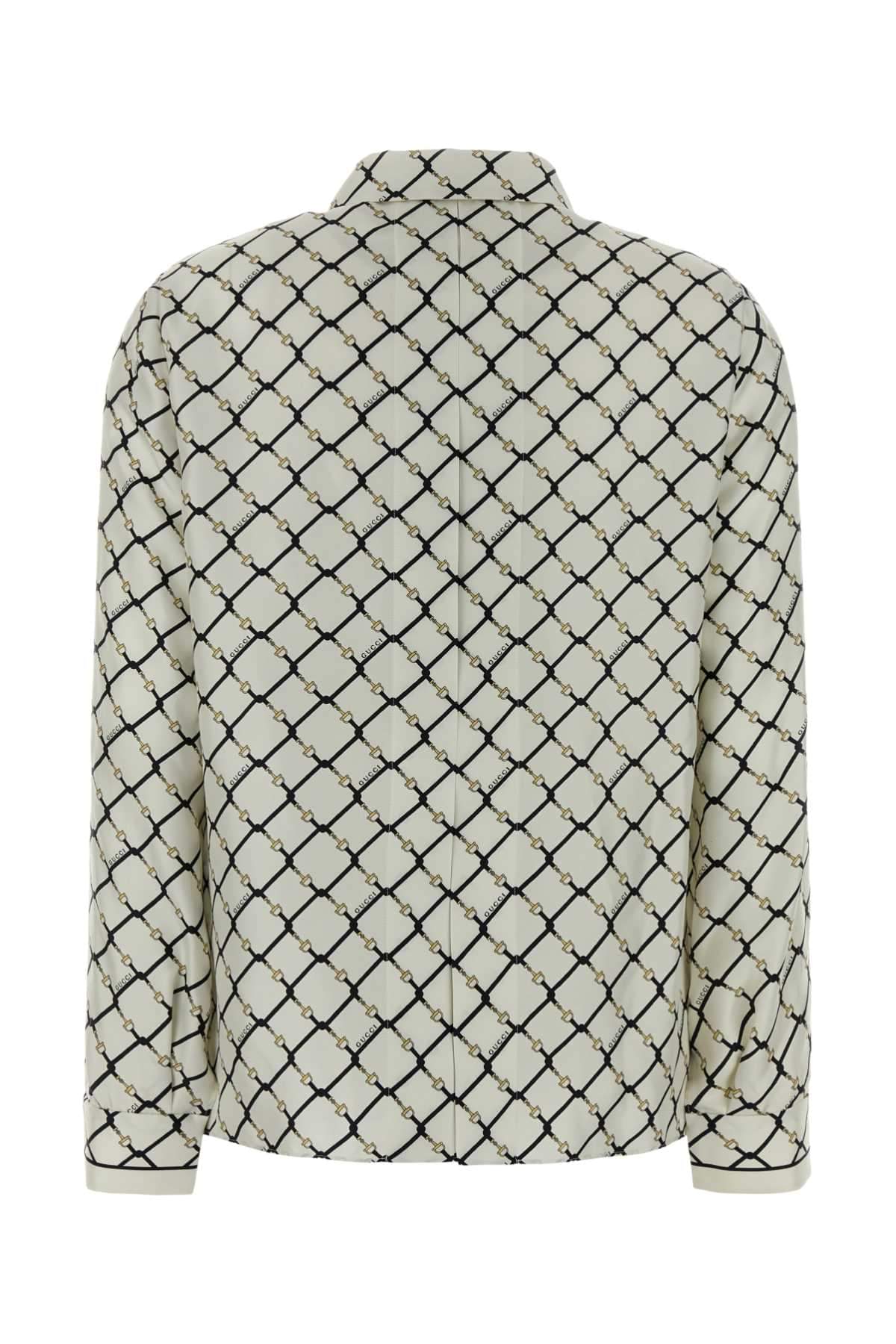 Gucci Women Printed Silk Shirt GUCCI