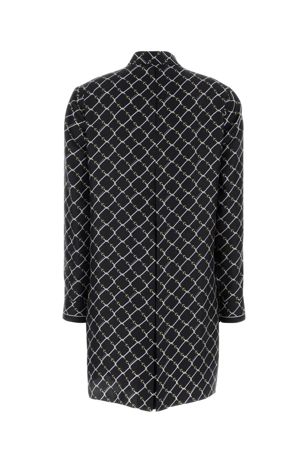 Gucci Women Printed Silk Mini Dress GUCCI