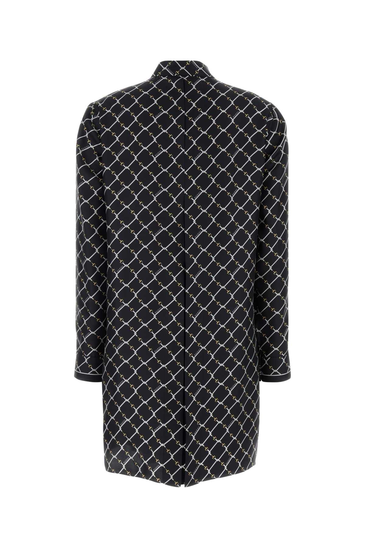 Gucci Women Printed Silk Mini Dress GUCCI