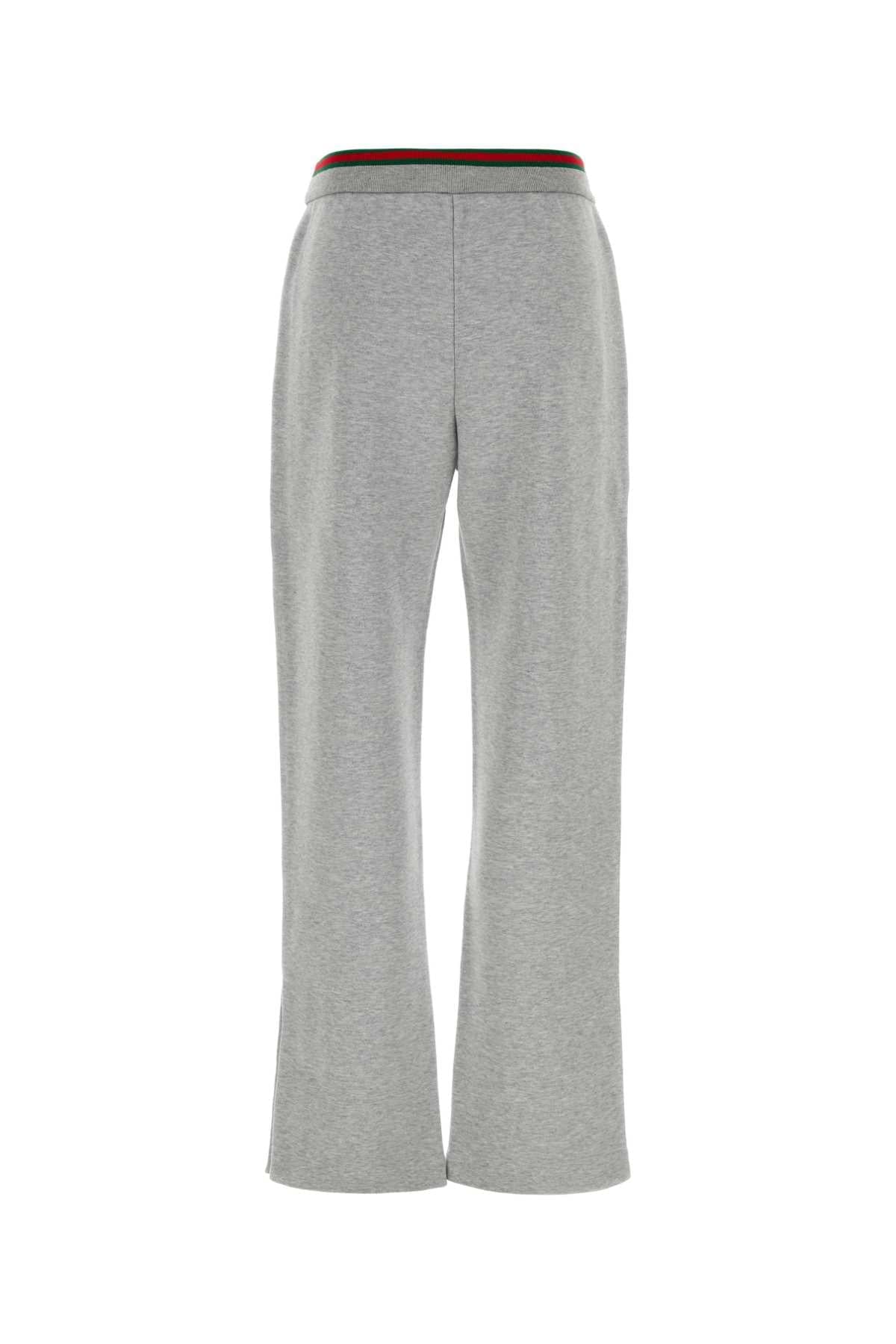 Gucci Women Grey Cotton Blend Joggers GUCCI