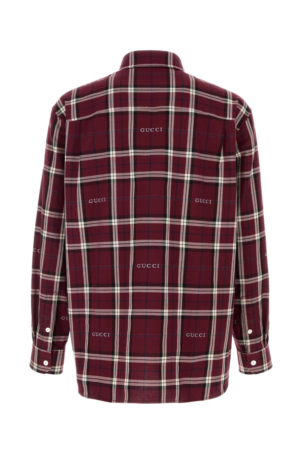 Gucci Men Embroidered Cotton Shirt GUCCI