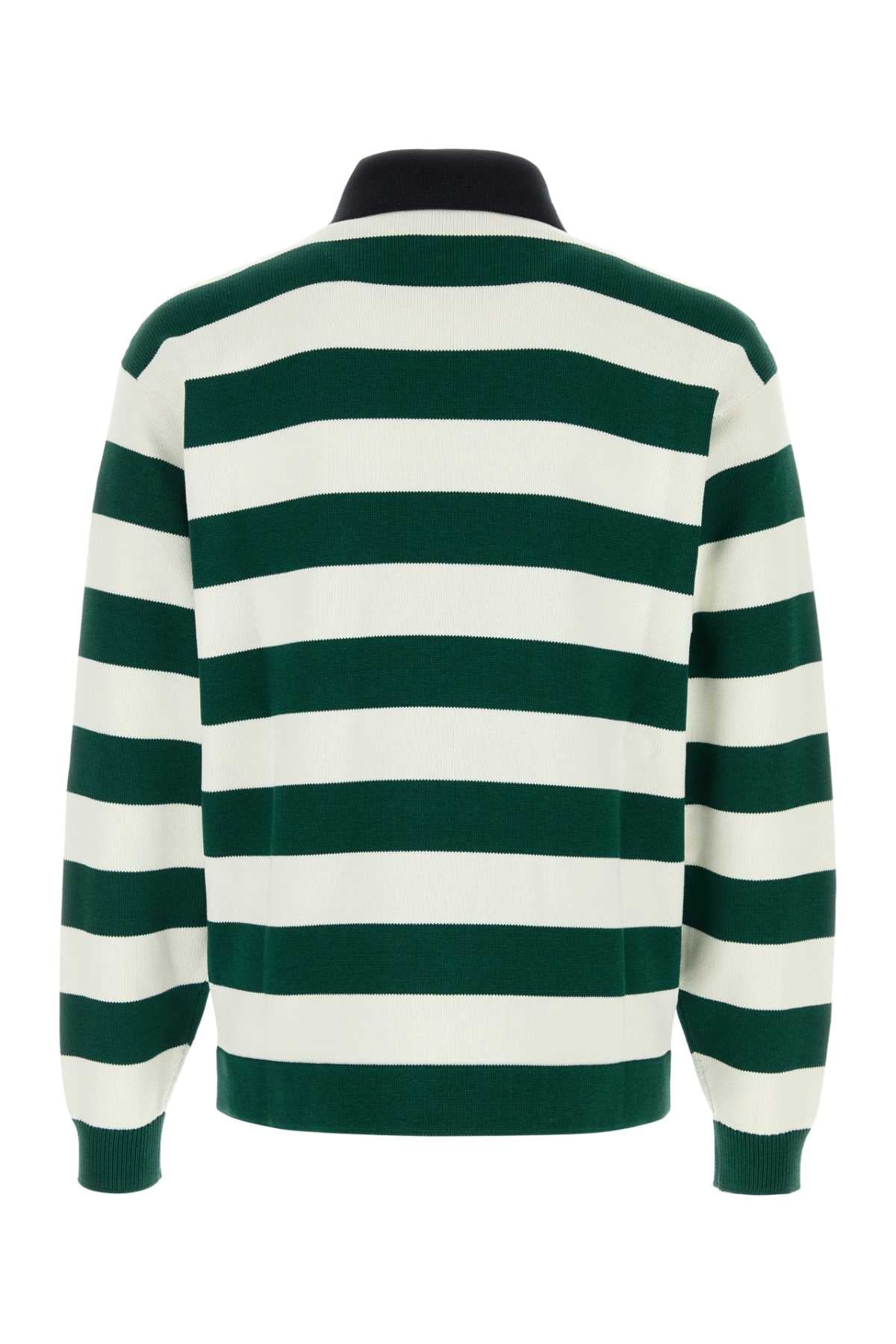 Gucci Men Embroidered Silk Blend Polo Shirt GUCCI