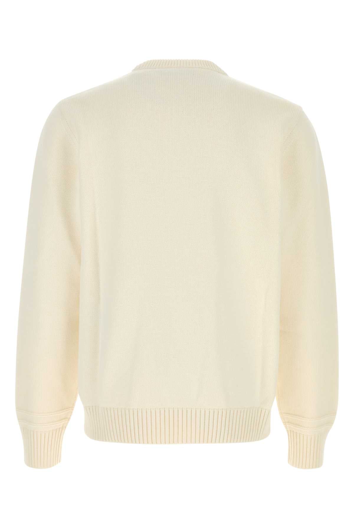 Gucci Men Ivory Cotton Blend Sweater GUCCI