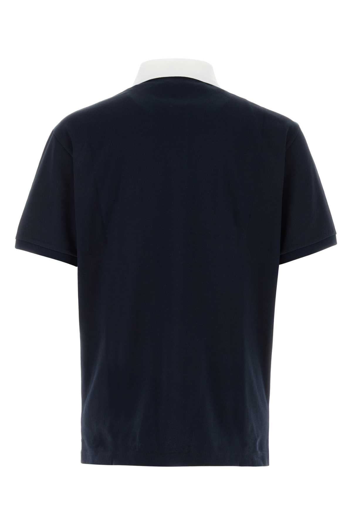 Gucci Men Midnight Blue Stretch Piquet Polo Shirt GUCCI