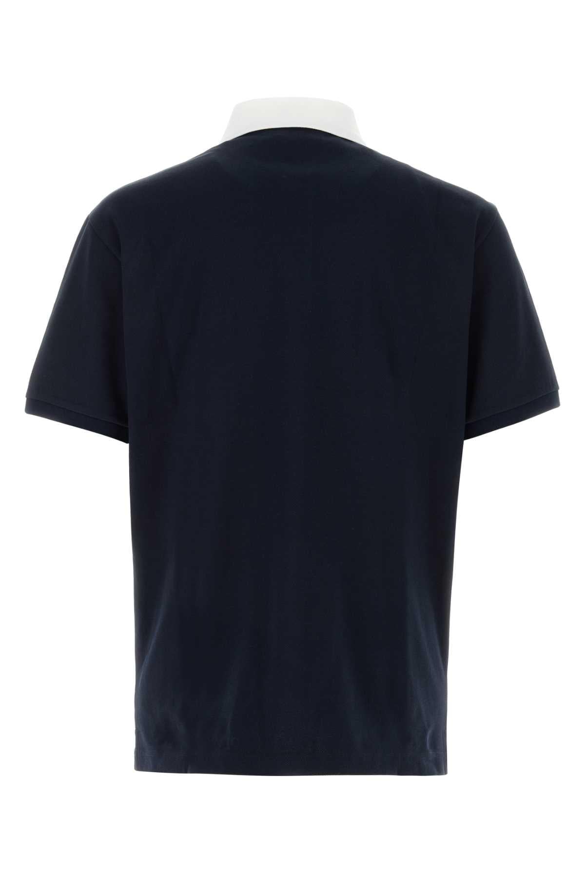Gucci Men Midnight Blue Stretch Piquet Polo Shirt GUCCI