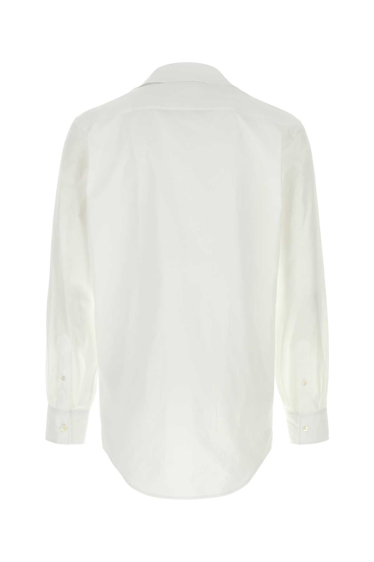 Maison Margiela Men White Poplin Shirt MAISON MARGIELA
