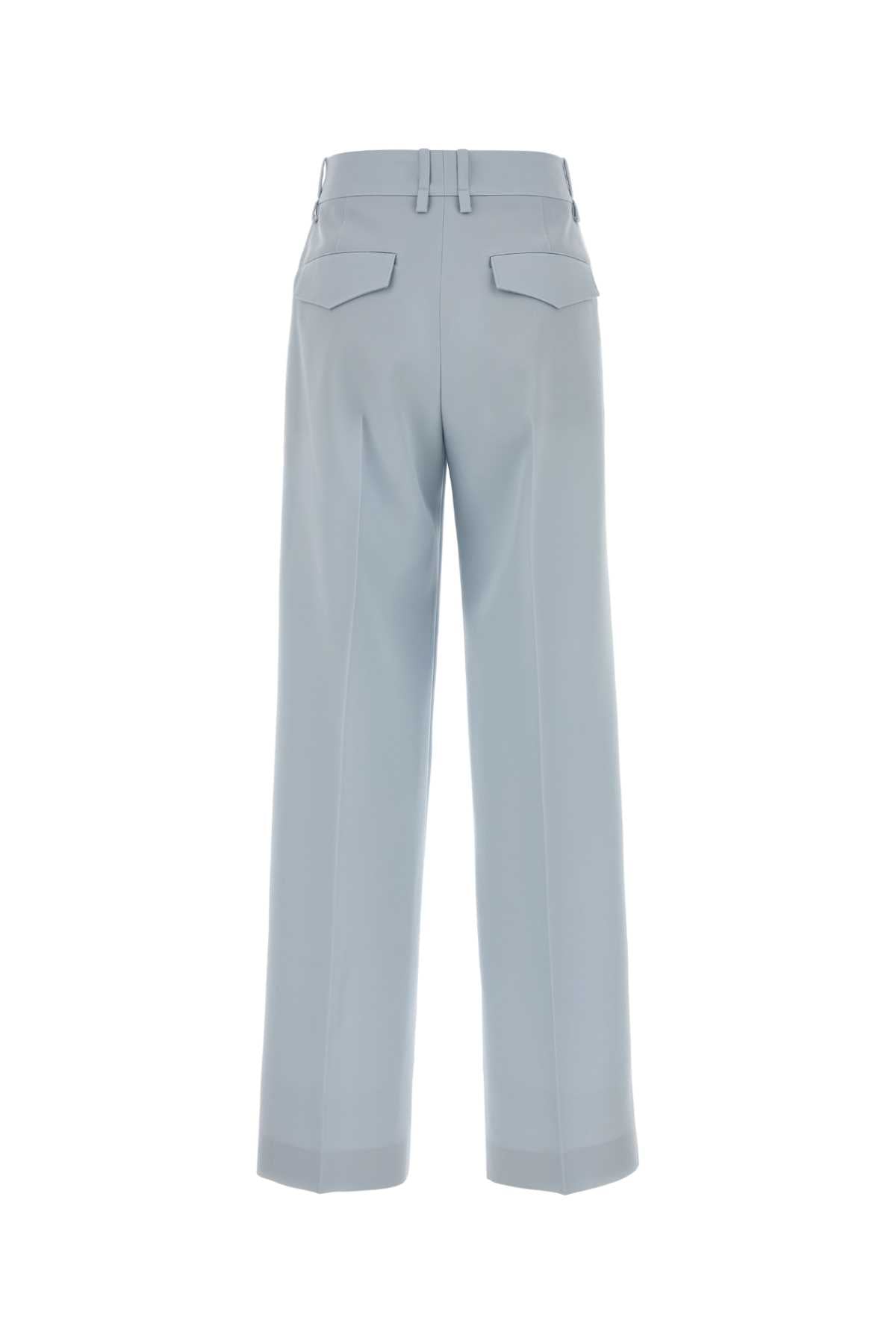 Jil Sander Women Pastel Light Blue Wool Palazzo Pant JIL SANDER