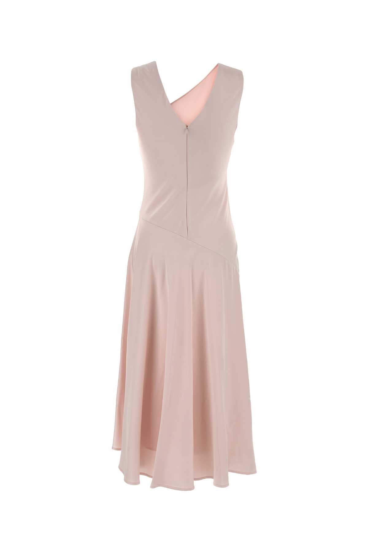 Jil Sander Women Pastel Pink Satin Dress JIL SANDER