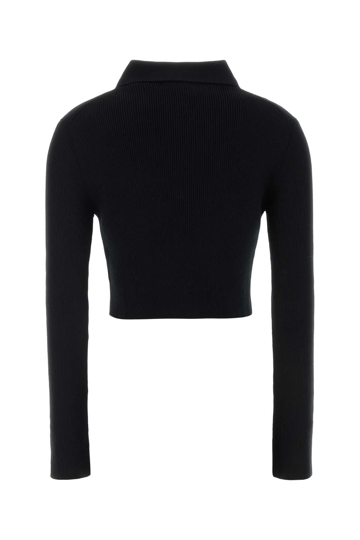 Jil Sander Women Black Wool Cardigan JIL SANDER