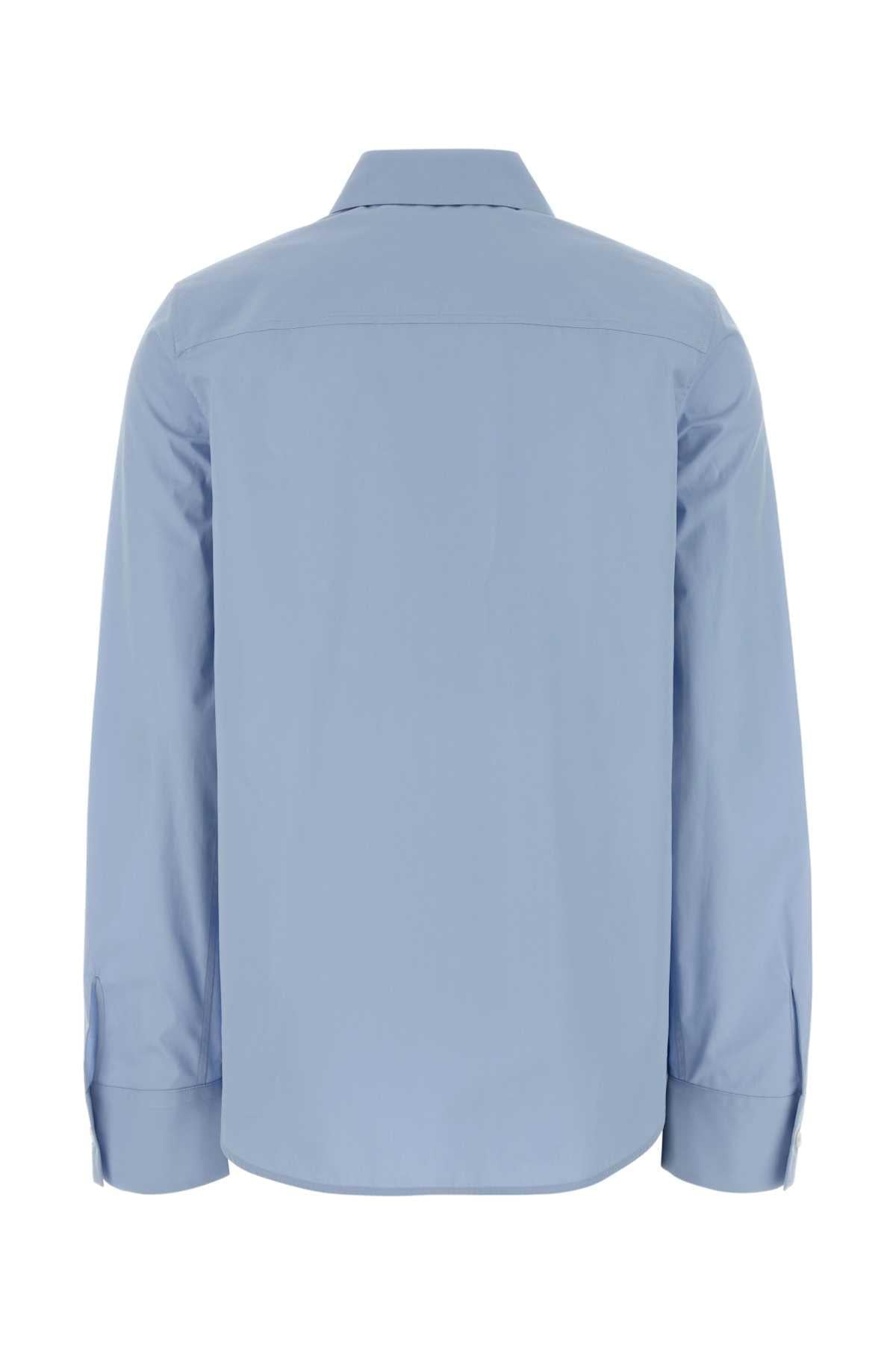 Jil Sander Women Light Blue Poplin Shirt JIL SANDER