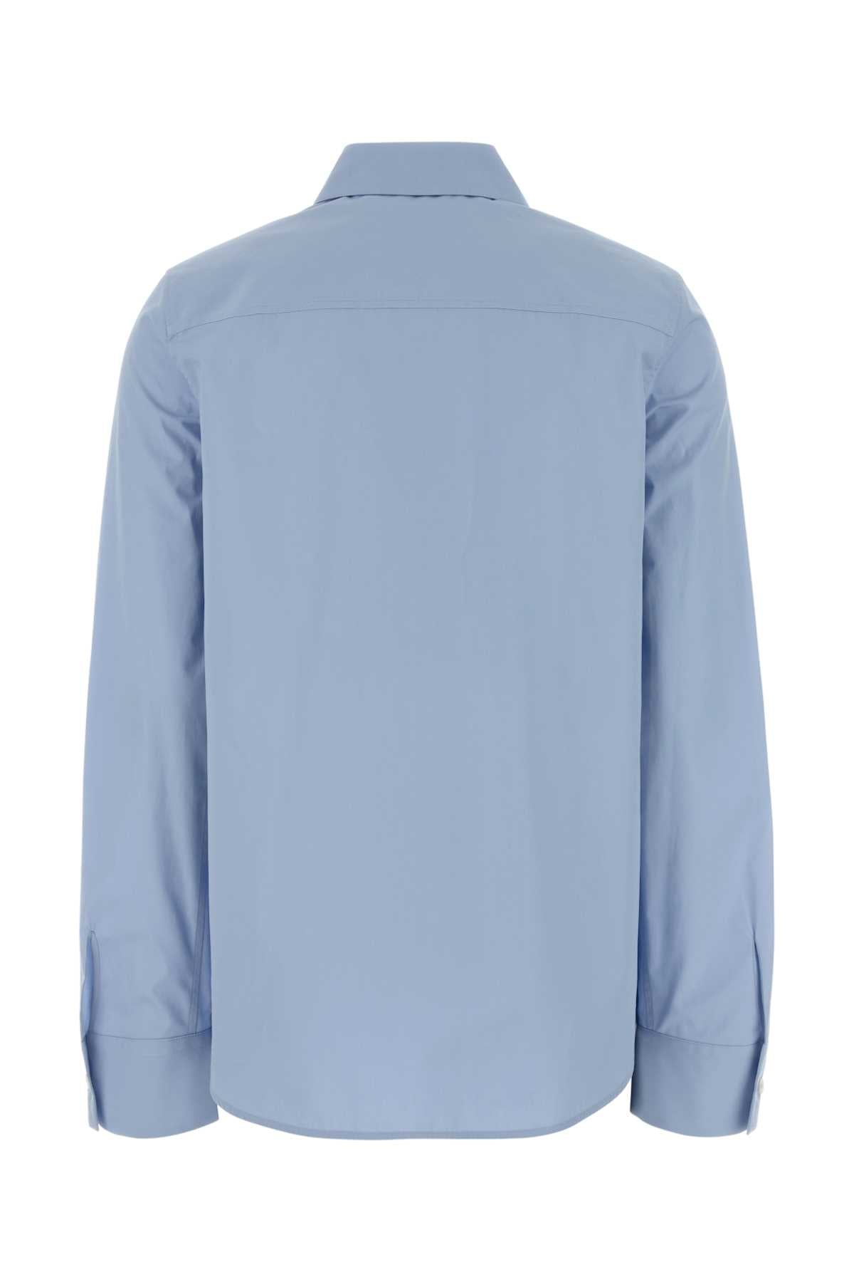 Jil Sander Women Light Blue Poplin Shirt JIL SANDER