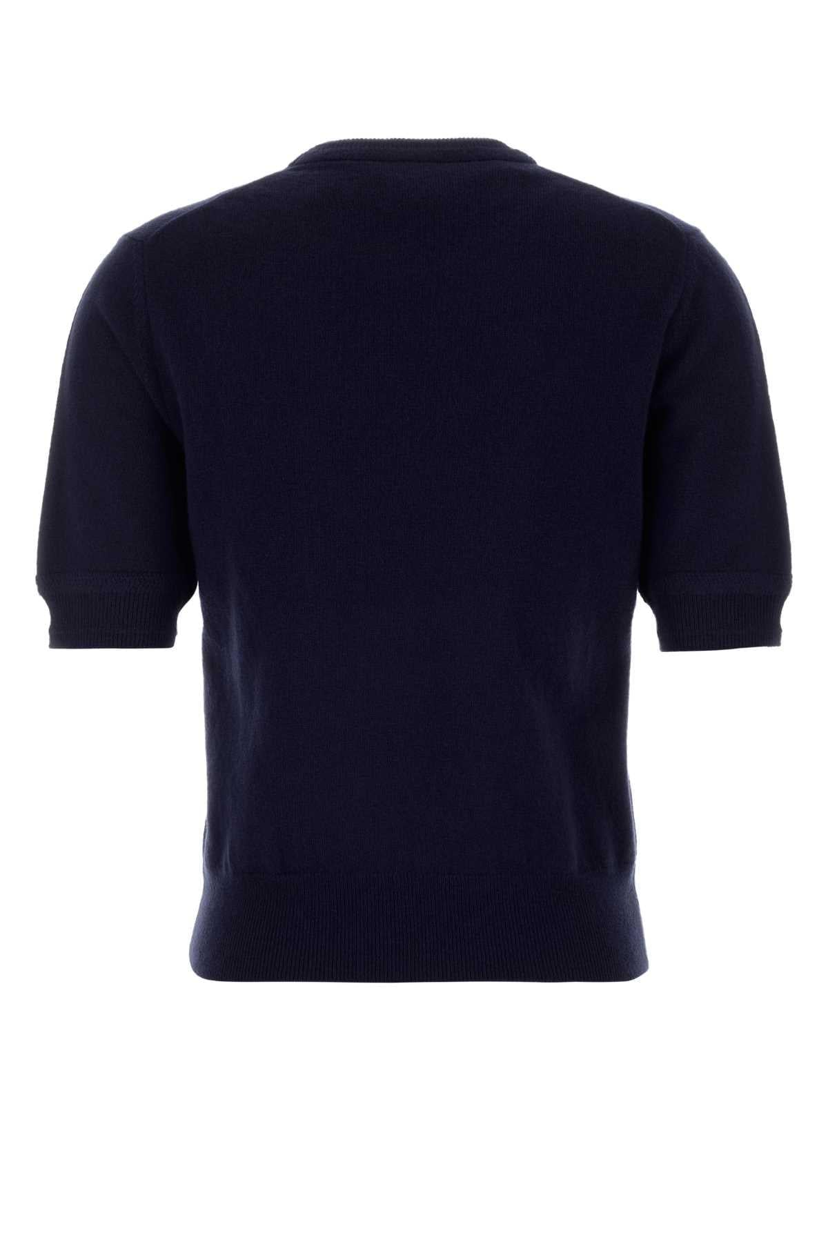 Jil Sander Women Midnight Blue Wool Sweater JIL SANDER