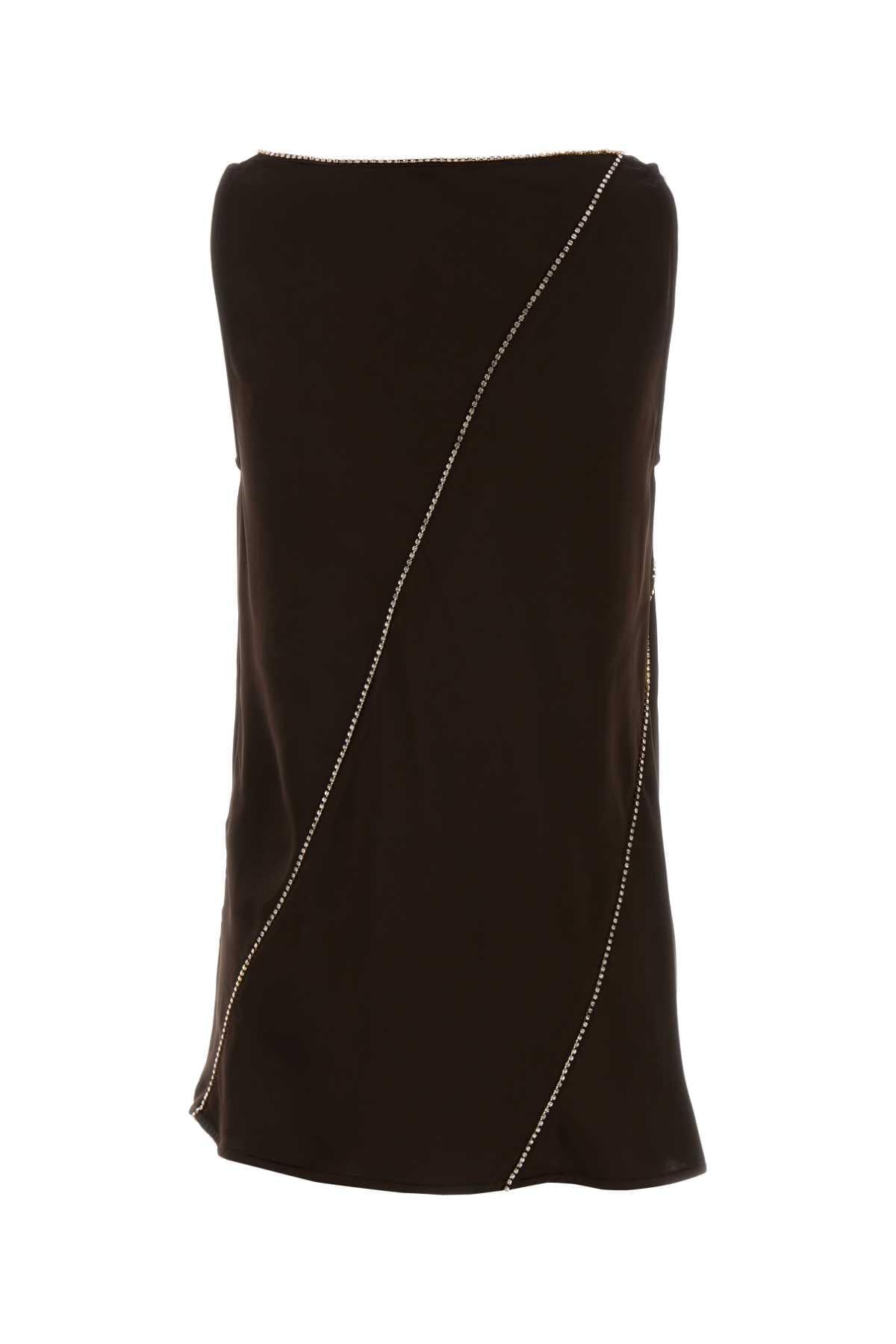 Jil Sander Women Chocolate Viscose Top